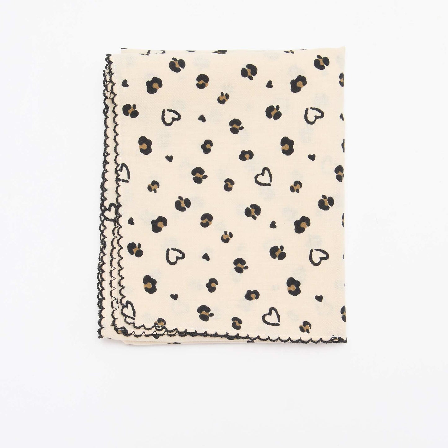 Pañuelo cuadrado estampado MARRON