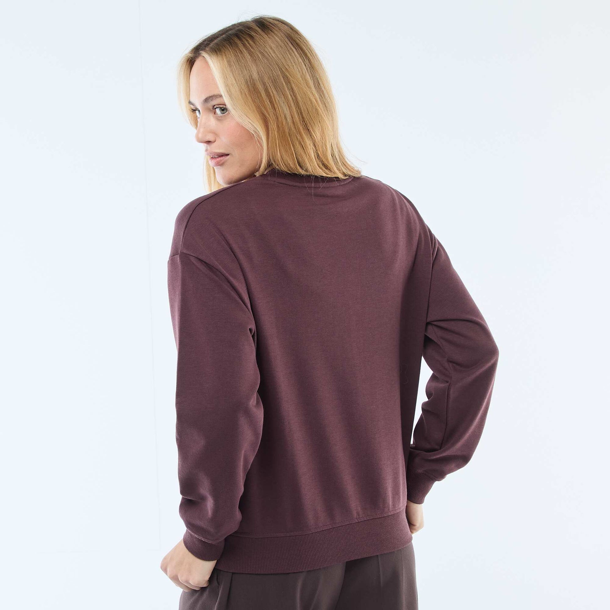 Buzo de felpa ligera con estampado ROJO