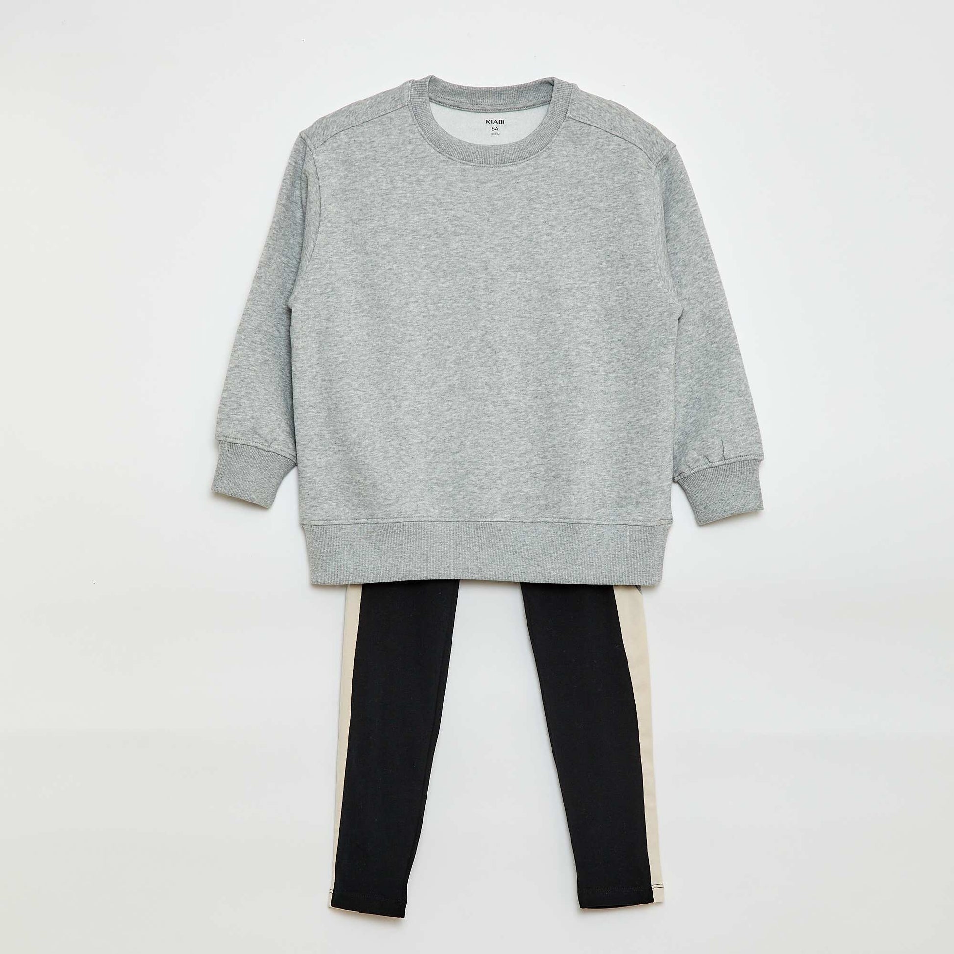 Conjunto buzo + legging - 2 piezas GRIS