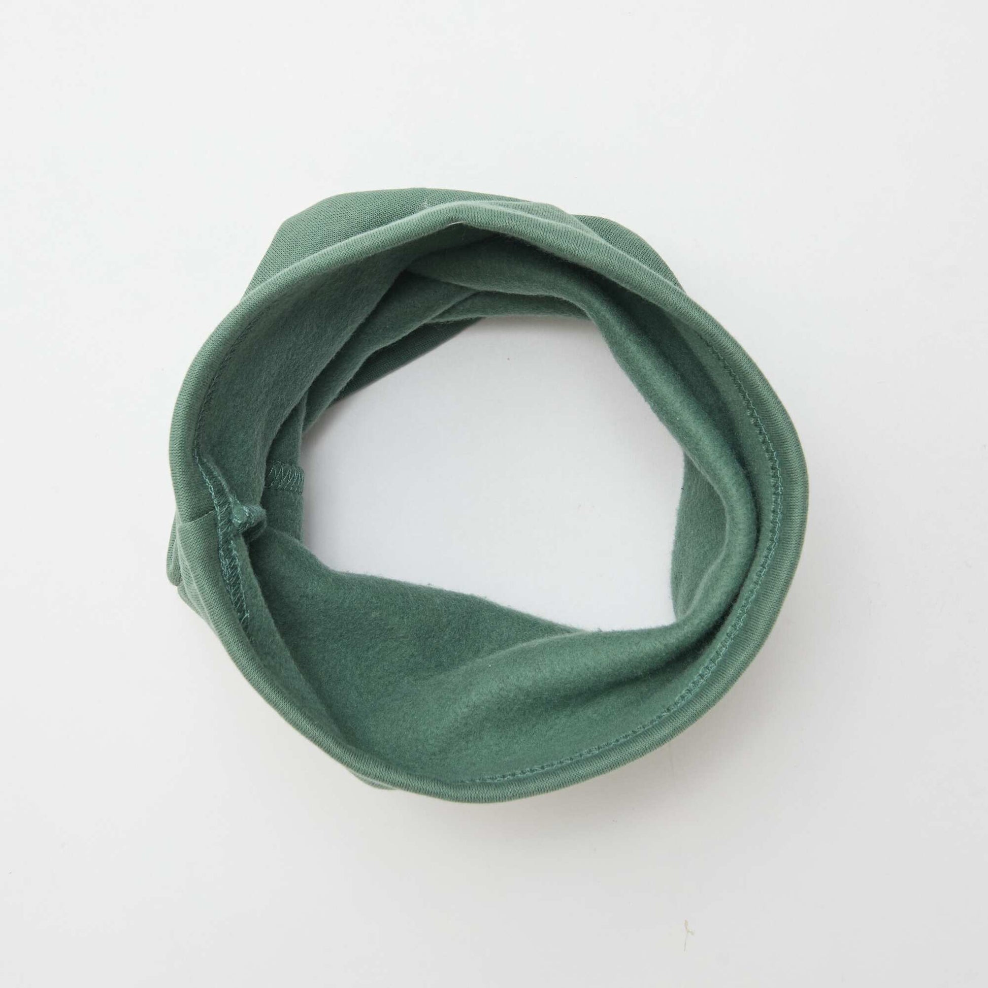 Snood liso en felpa VERDE
