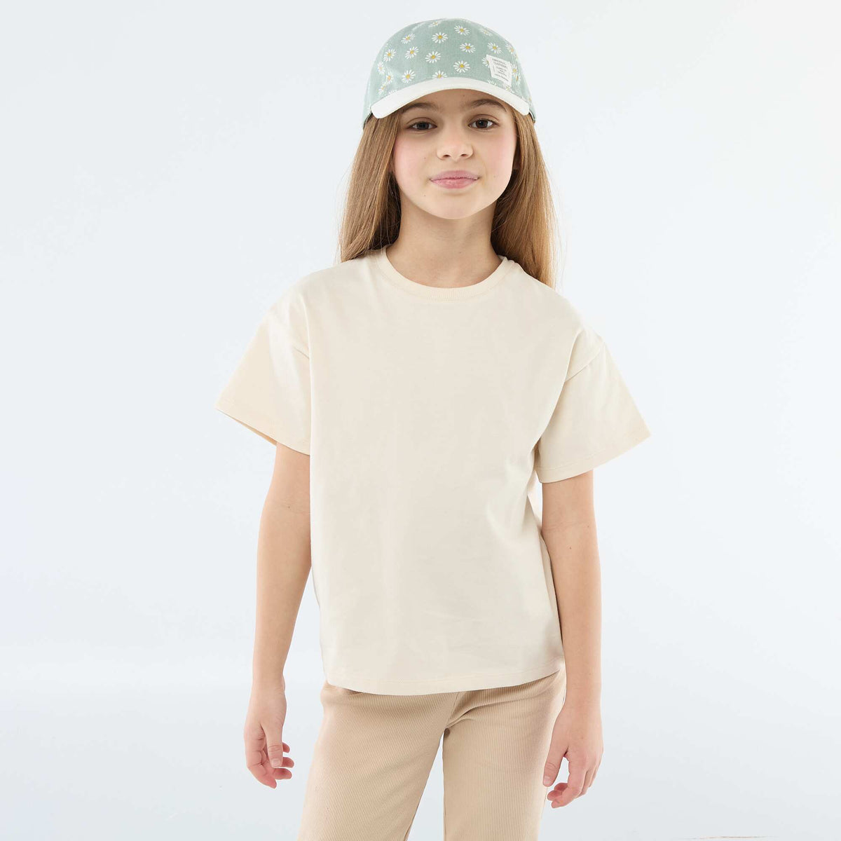 Camiseta de Tough Cotton de manga corta BEIGE