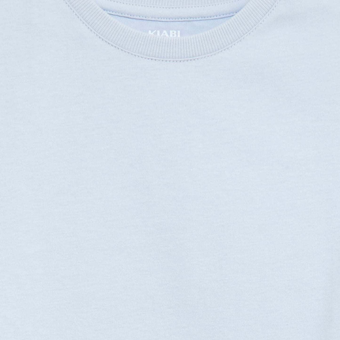 Camiseta de punto sweater de manga corta AZUL