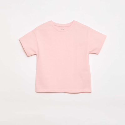 Camiseta de punto sweater de manga corta ROSA