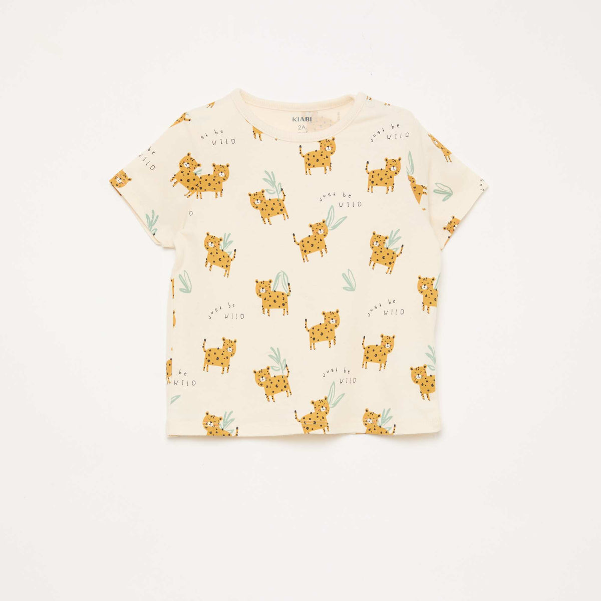 Conjunto de pijama corto camiseta + pantalón corto - 2 piezas BEIGE