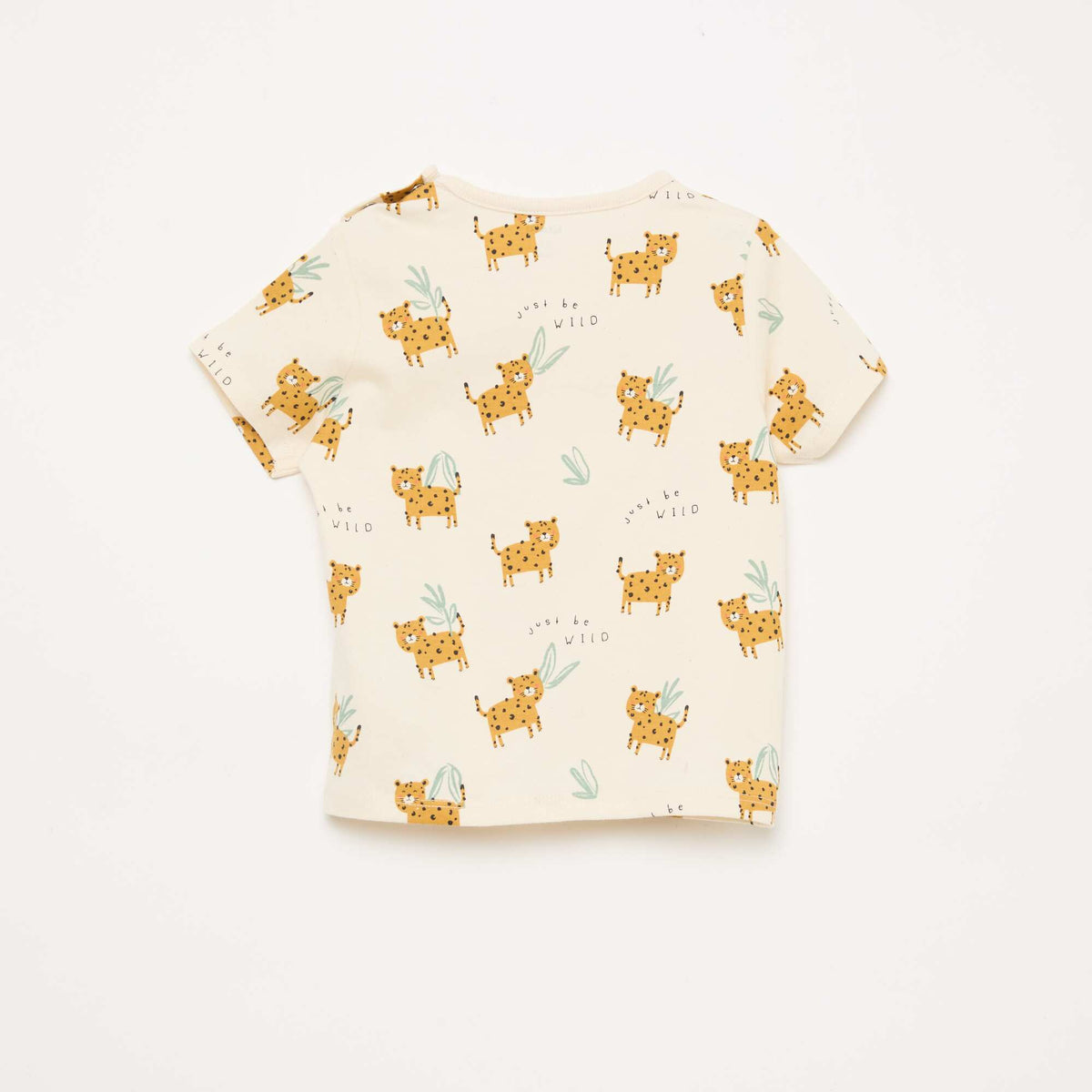 Conjunto de pijama corto camiseta + pantalón corto - 2 piezas BEIGE