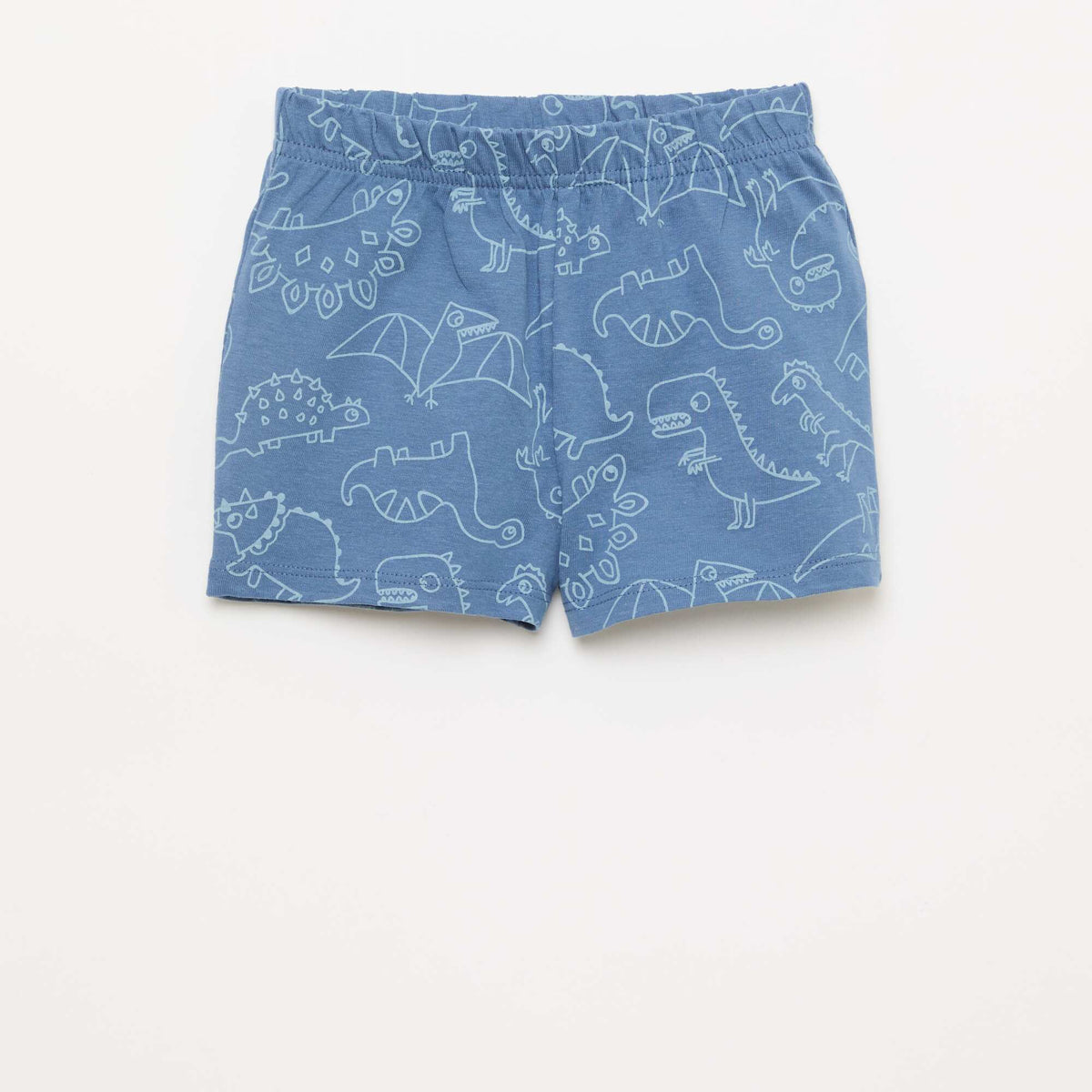 Conjunto de pijama corto camiseta + pantalón corto - 2 piezas AZUL
