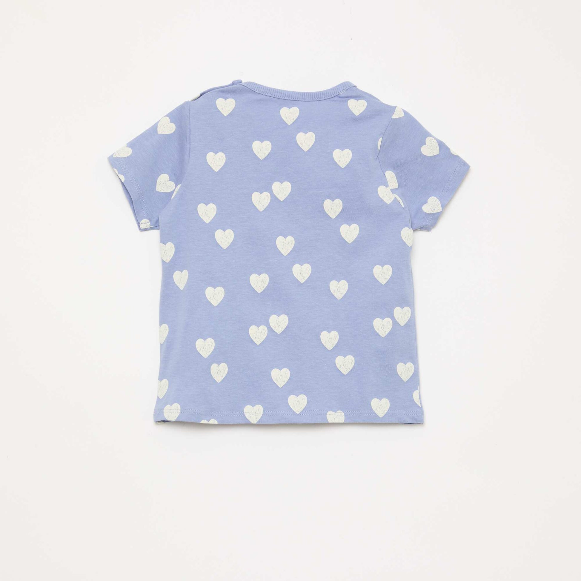 Conjunto de pijama corto camiseta + pantalón corto - 2 piezas AZUL