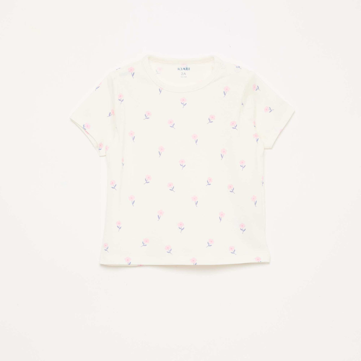 Conjunto de pijama corto camiseta + pantalón corto - 2 piezas BLANCO