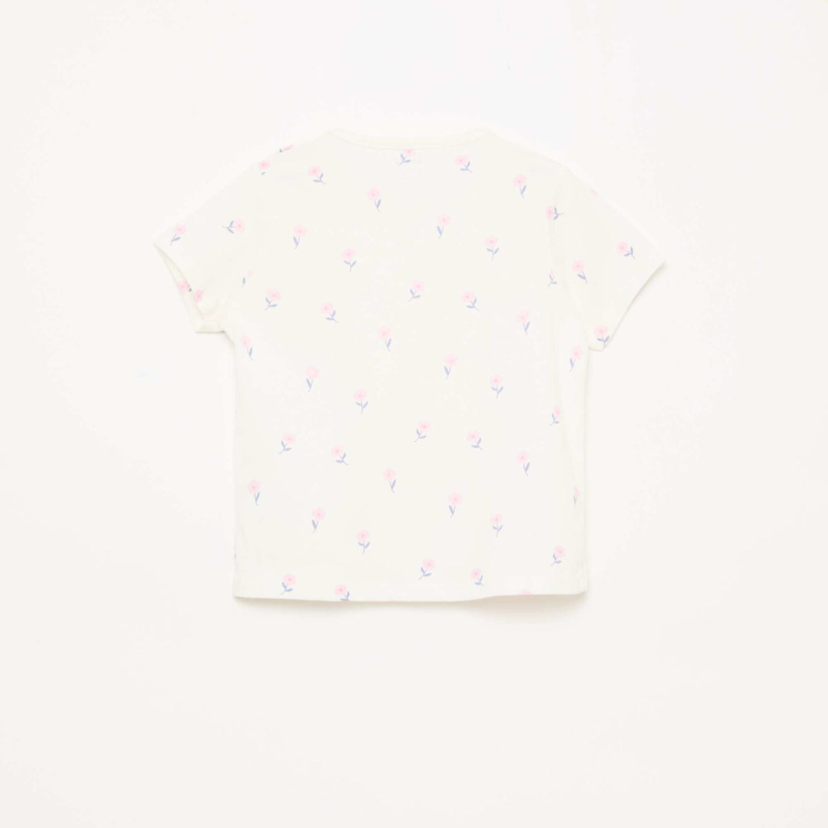 Conjunto de pijama corto camiseta + pantalón corto - 2 piezas BLANCO