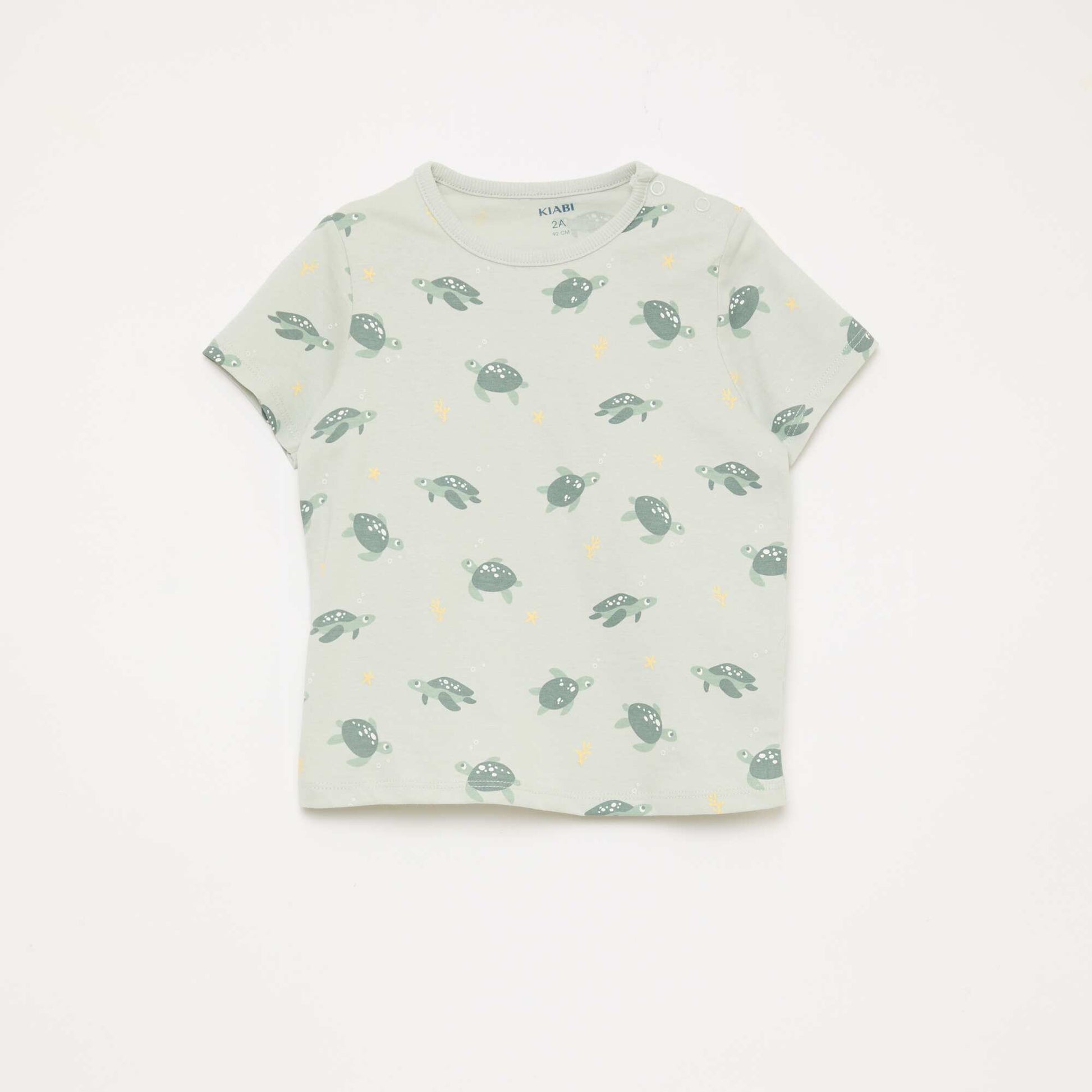 Conjunto de pijama corto camiseta + pantalón corto - 2 piezas VERDE