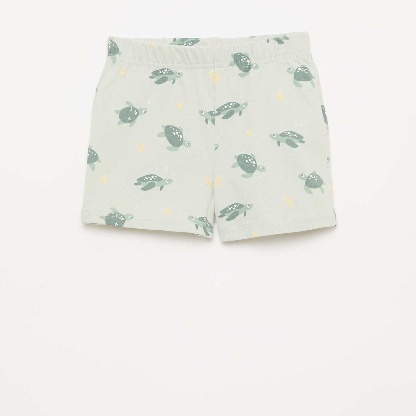Conjunto de pijama corto camiseta + pantalón corto - 2 piezas VERDE