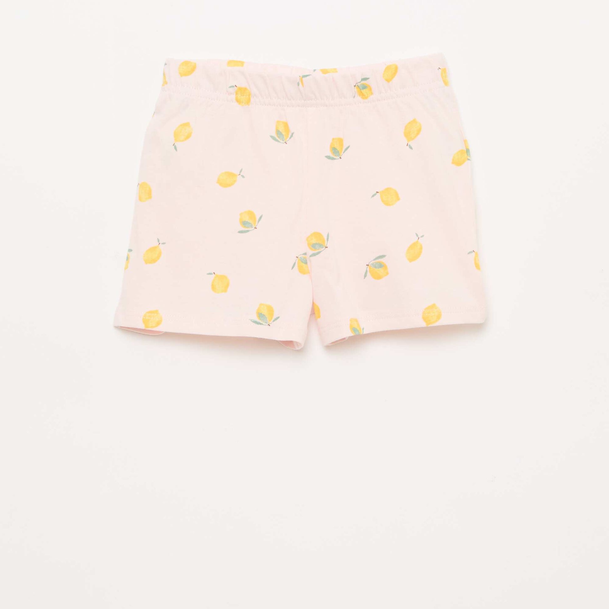 Conjunto de pijama corto camiseta + pantalón corto - 2 piezas ROSA