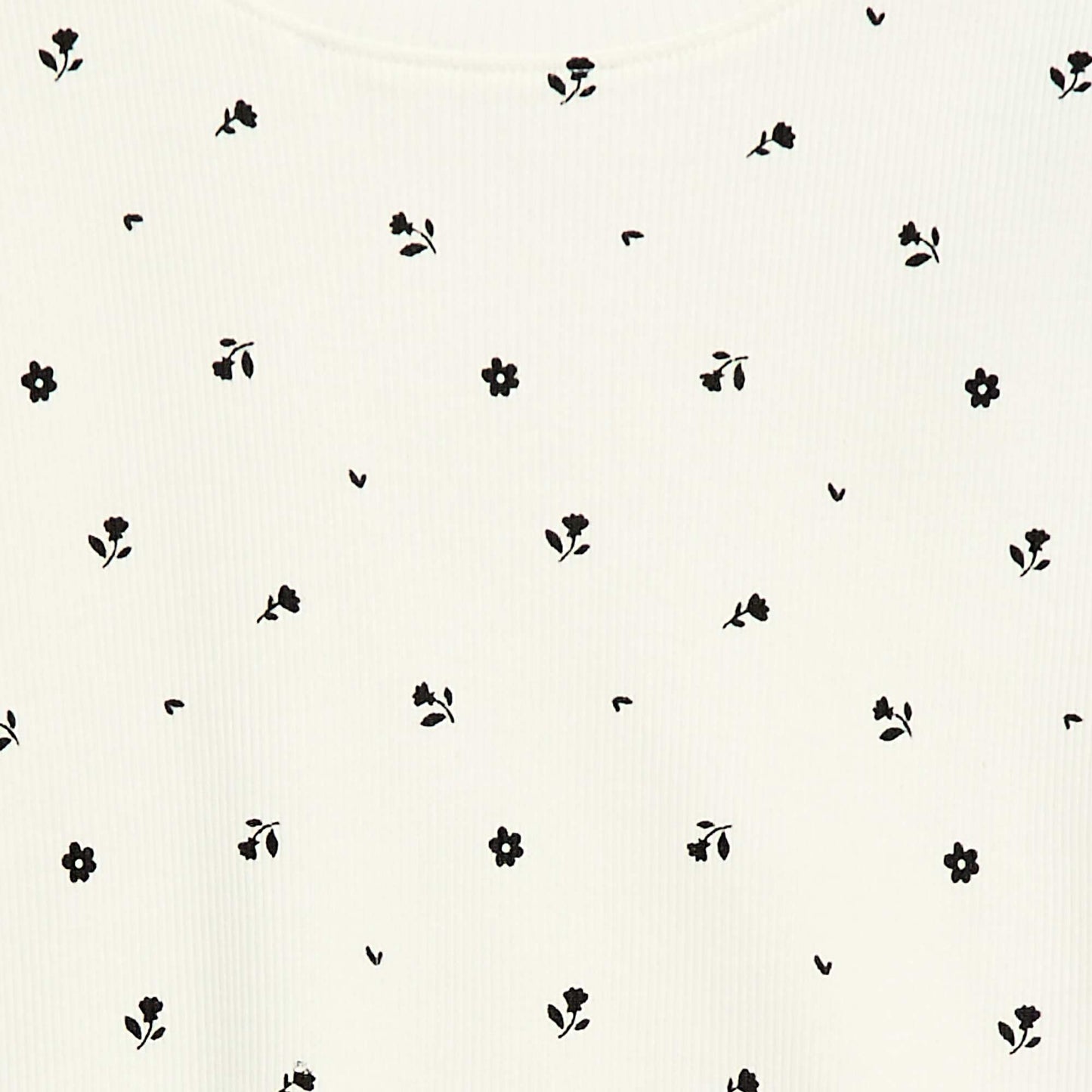 Camiseta de canalé con mangas cortas con volantes BEIGE