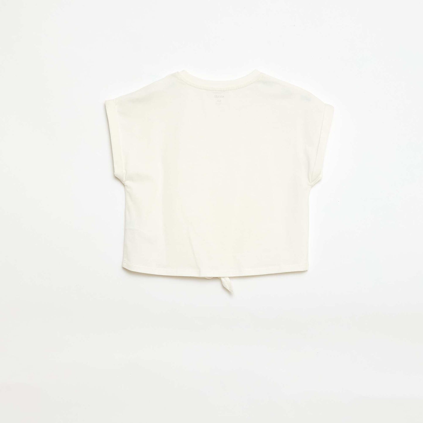 Camiseta con nudo en la cintura BLANCO