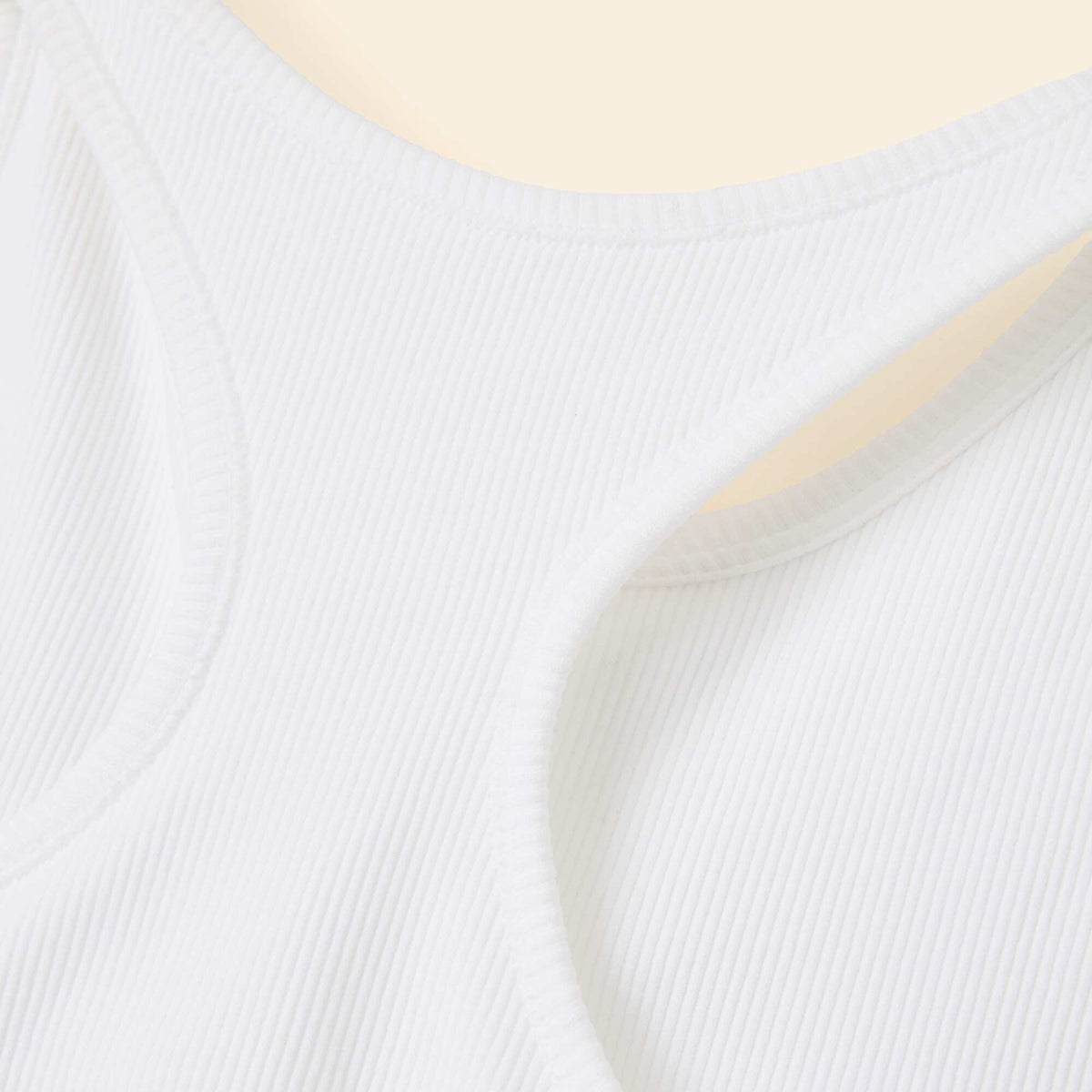Camiseta de deporte con copas integradas BLANCO