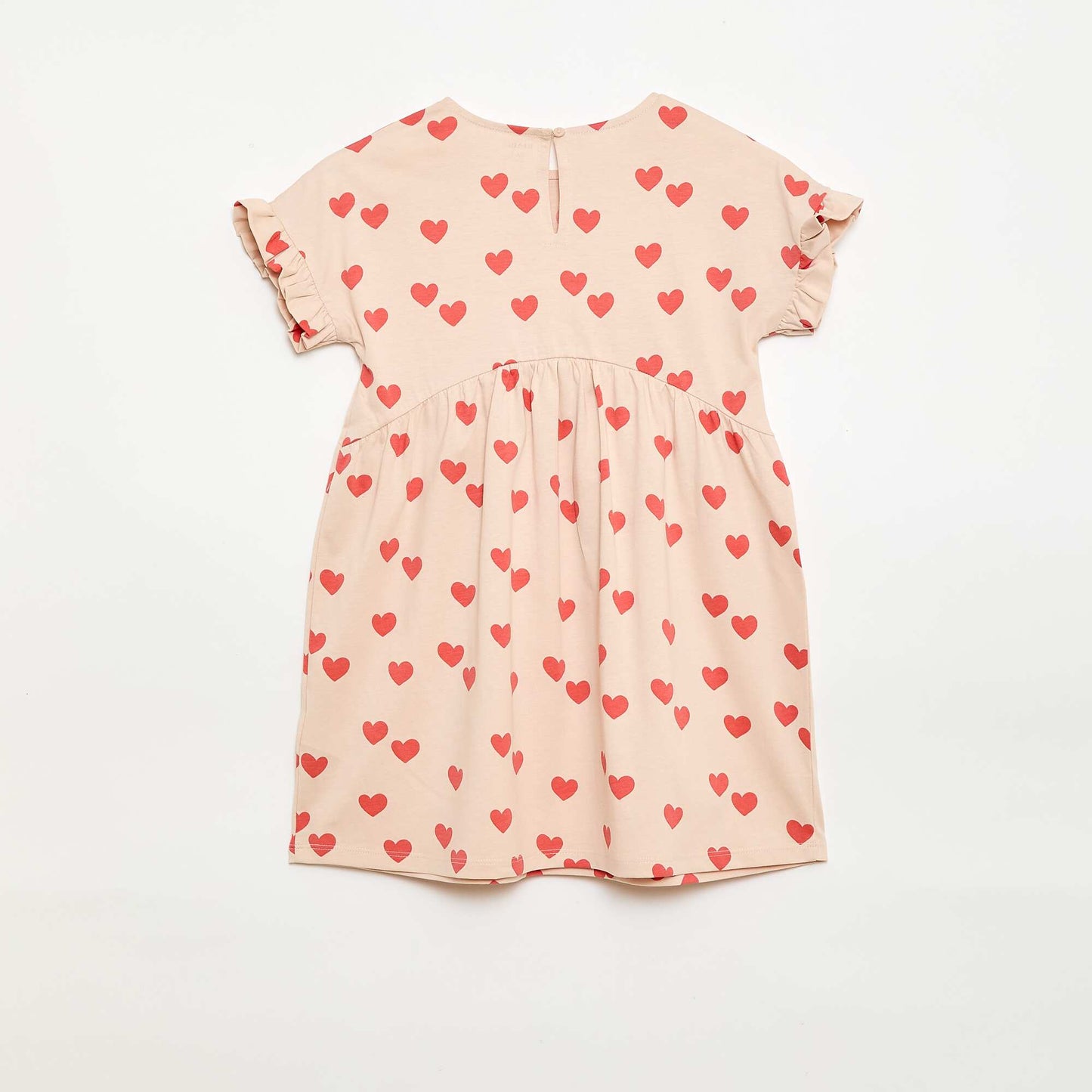Vestido camiseta de manga corta BEIGE