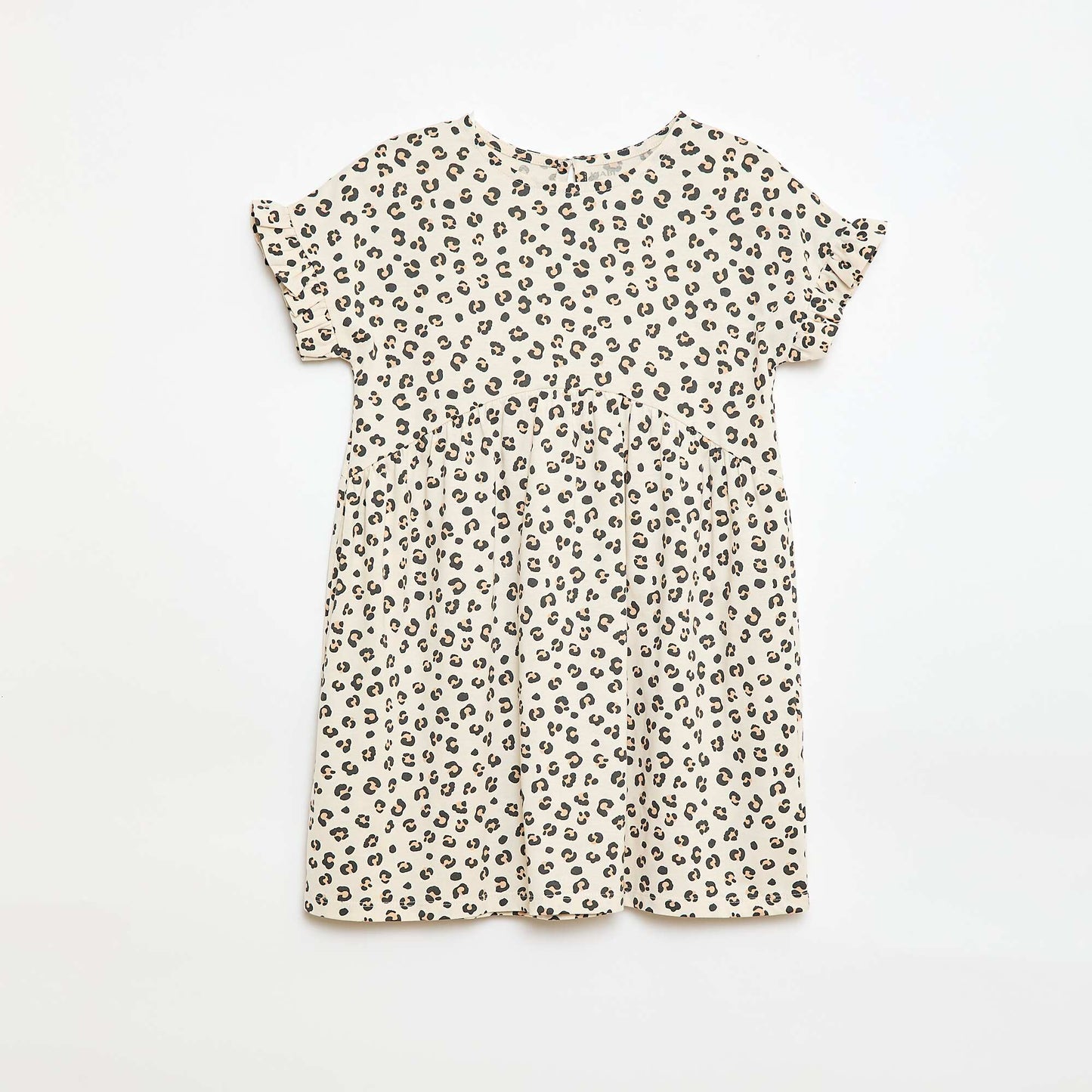 Vestido camiseta de manga corta BEIGE