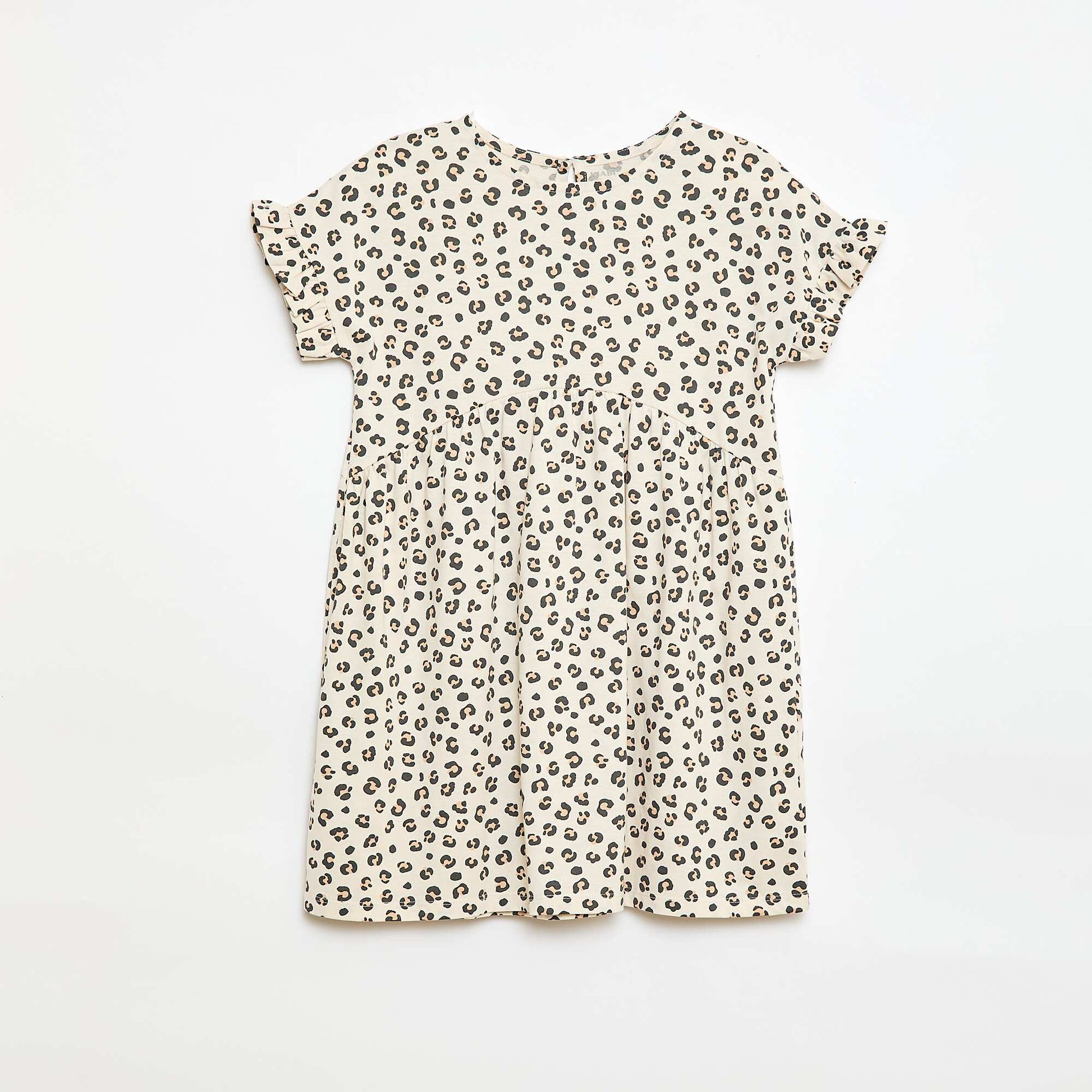 Vestido camiseta de manga corta BEIGE