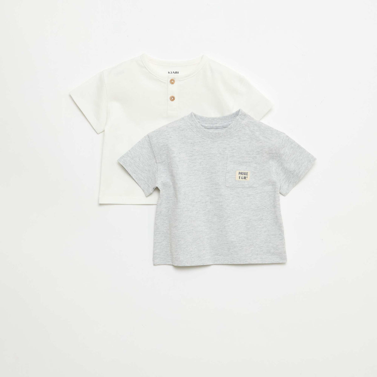 Pack de 2 Camisetas de manga corta BLANCO