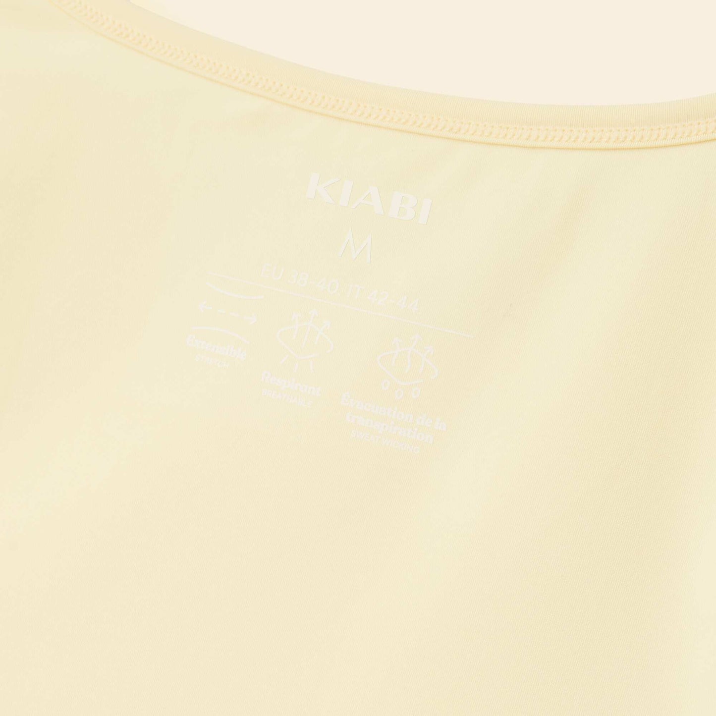 Camiseta de deporte fluida AMARILLO