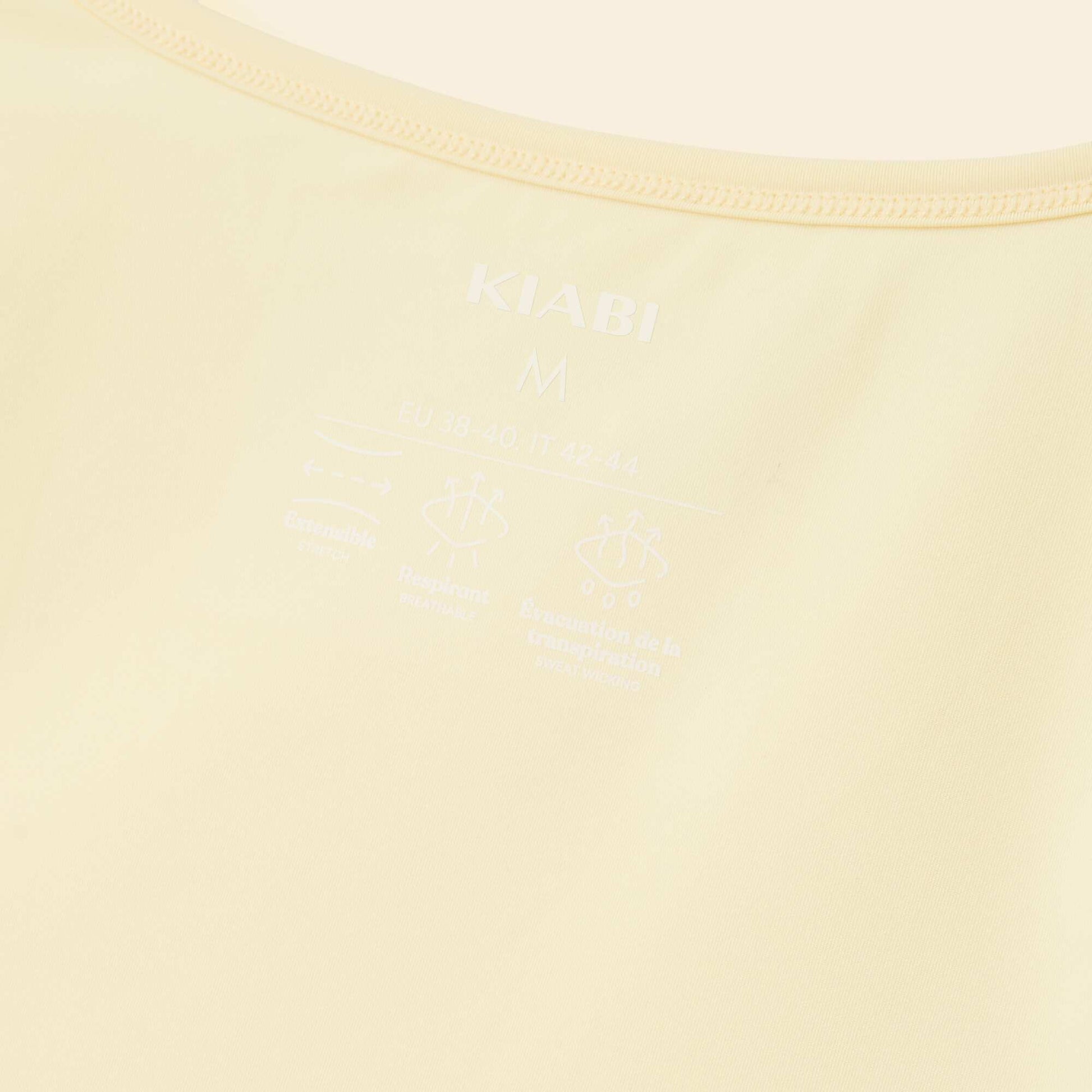 Camiseta de deporte fluida AMARILLO