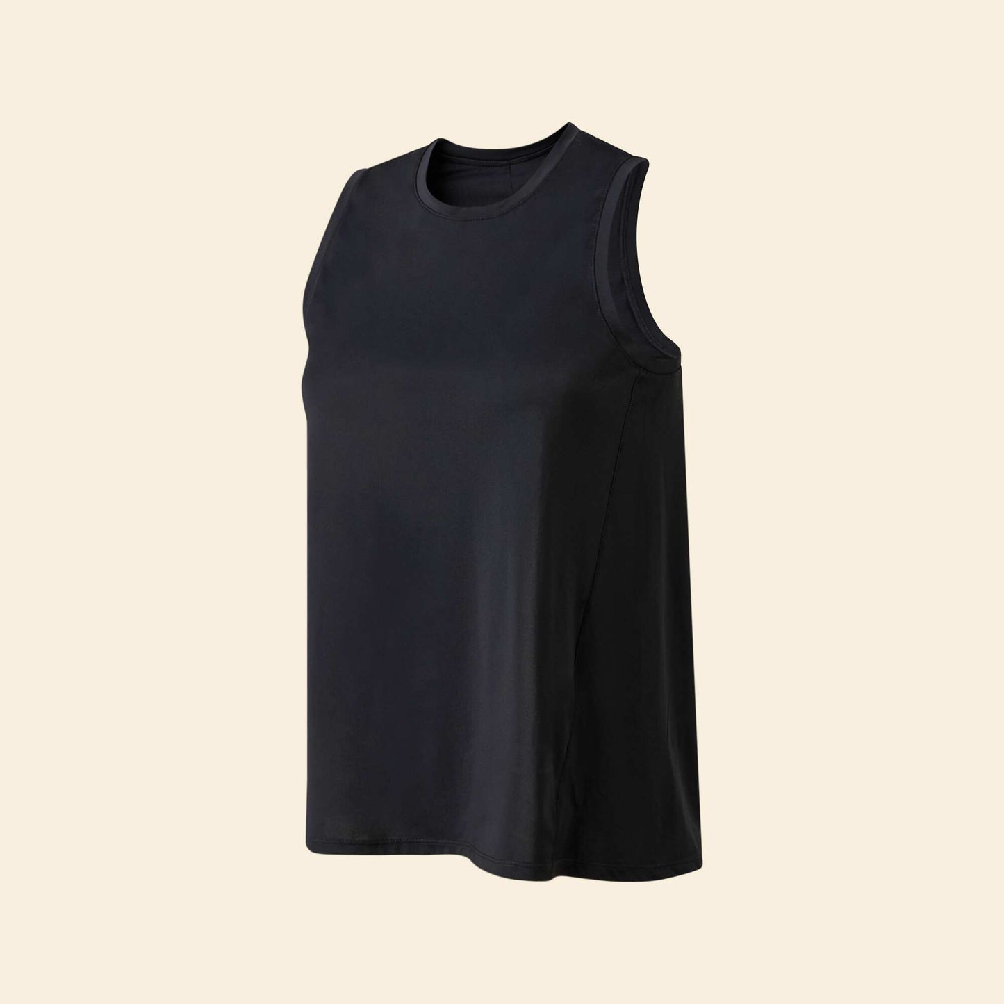 Camiseta fluida con abertura en la espalda NEGRO