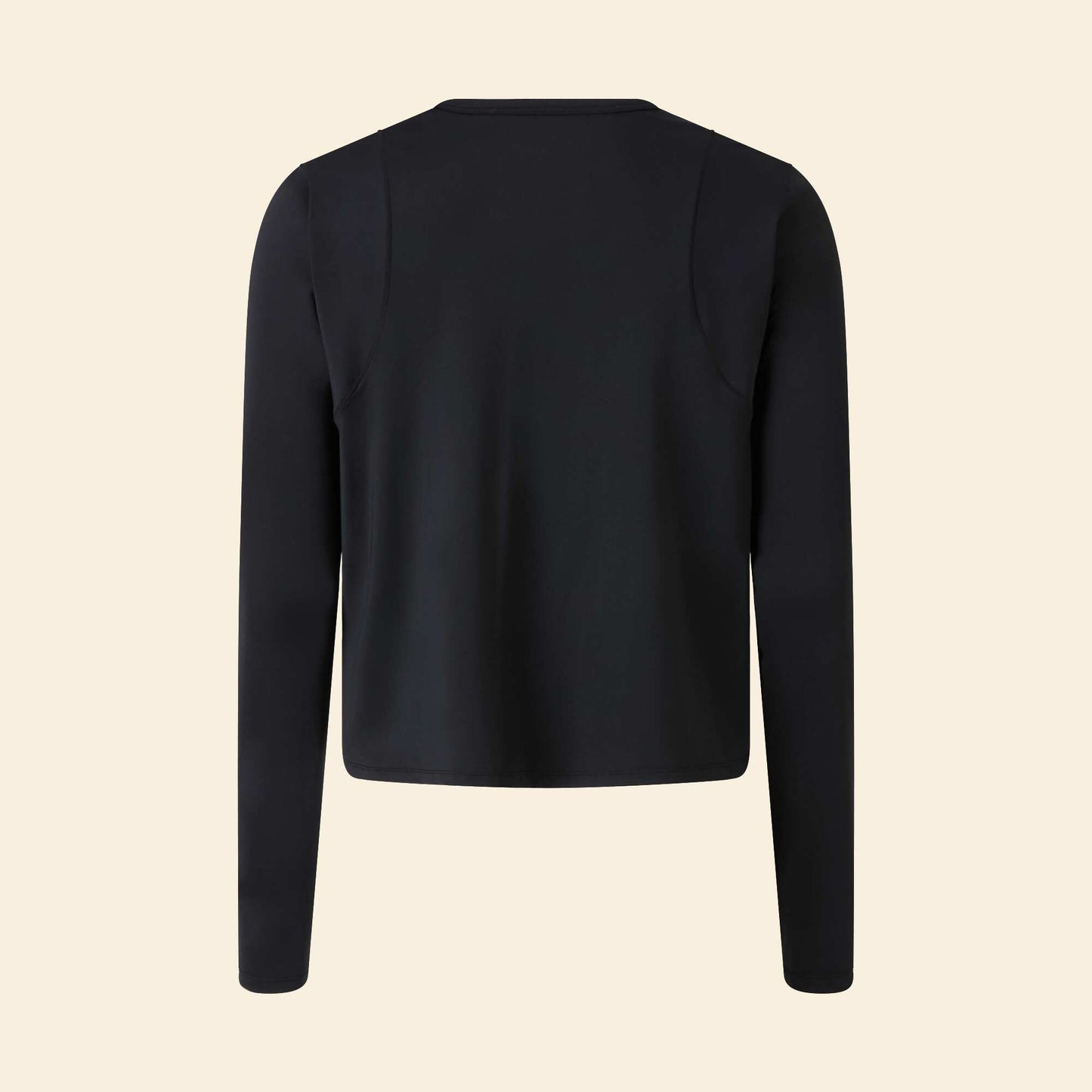 Camiseta larga fluida NEGRO