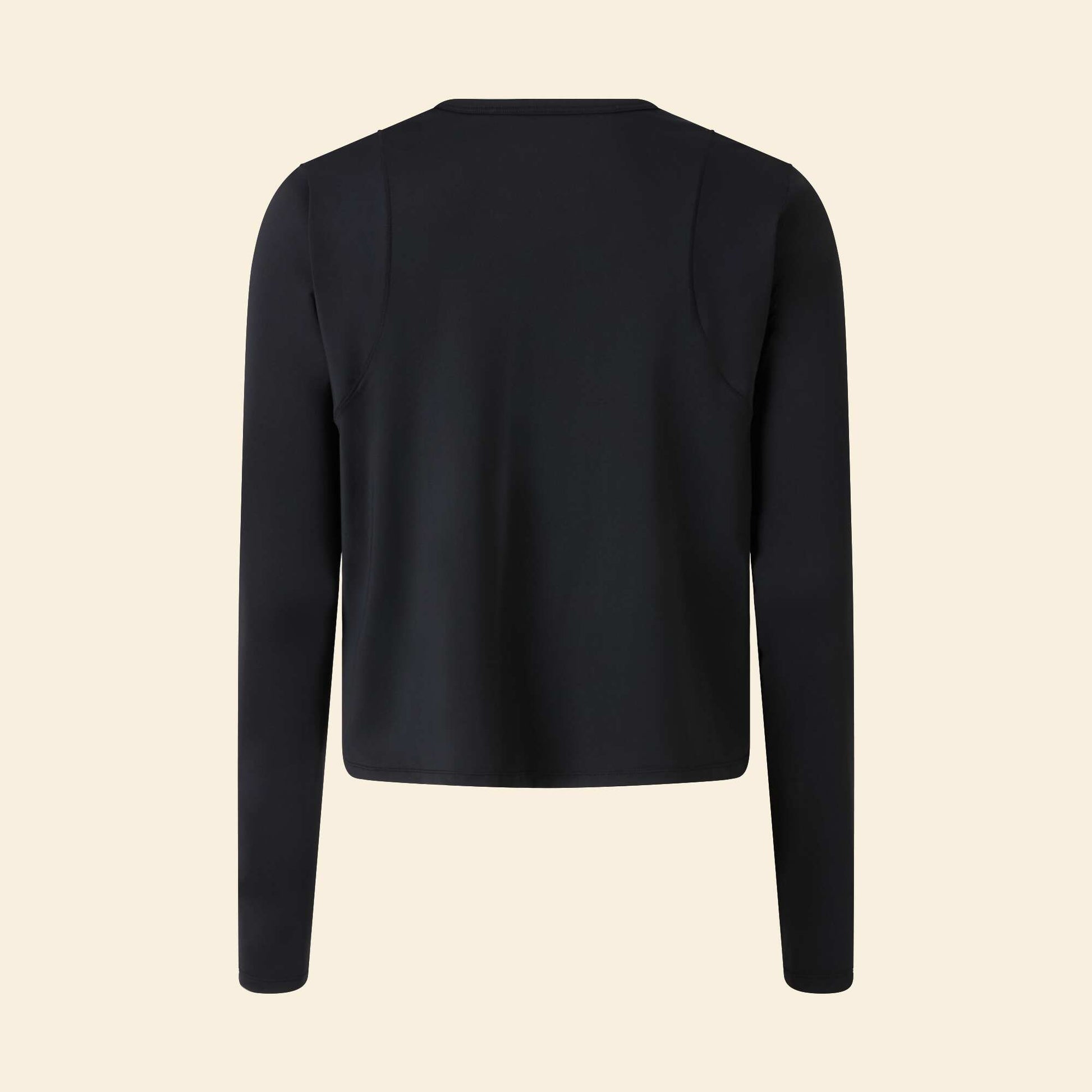 Camiseta larga fluida NEGRO