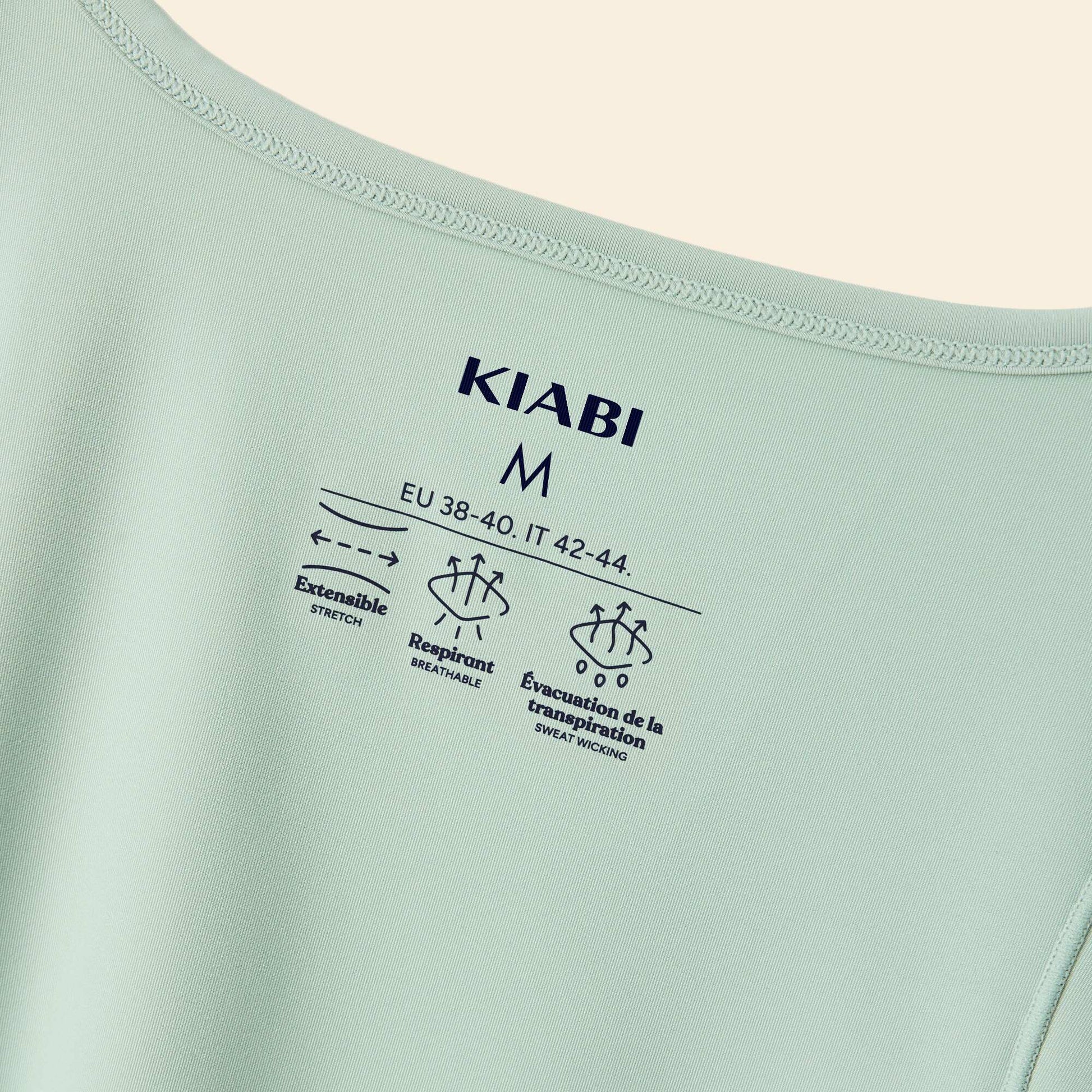 Camiseta larga fluida VERDE