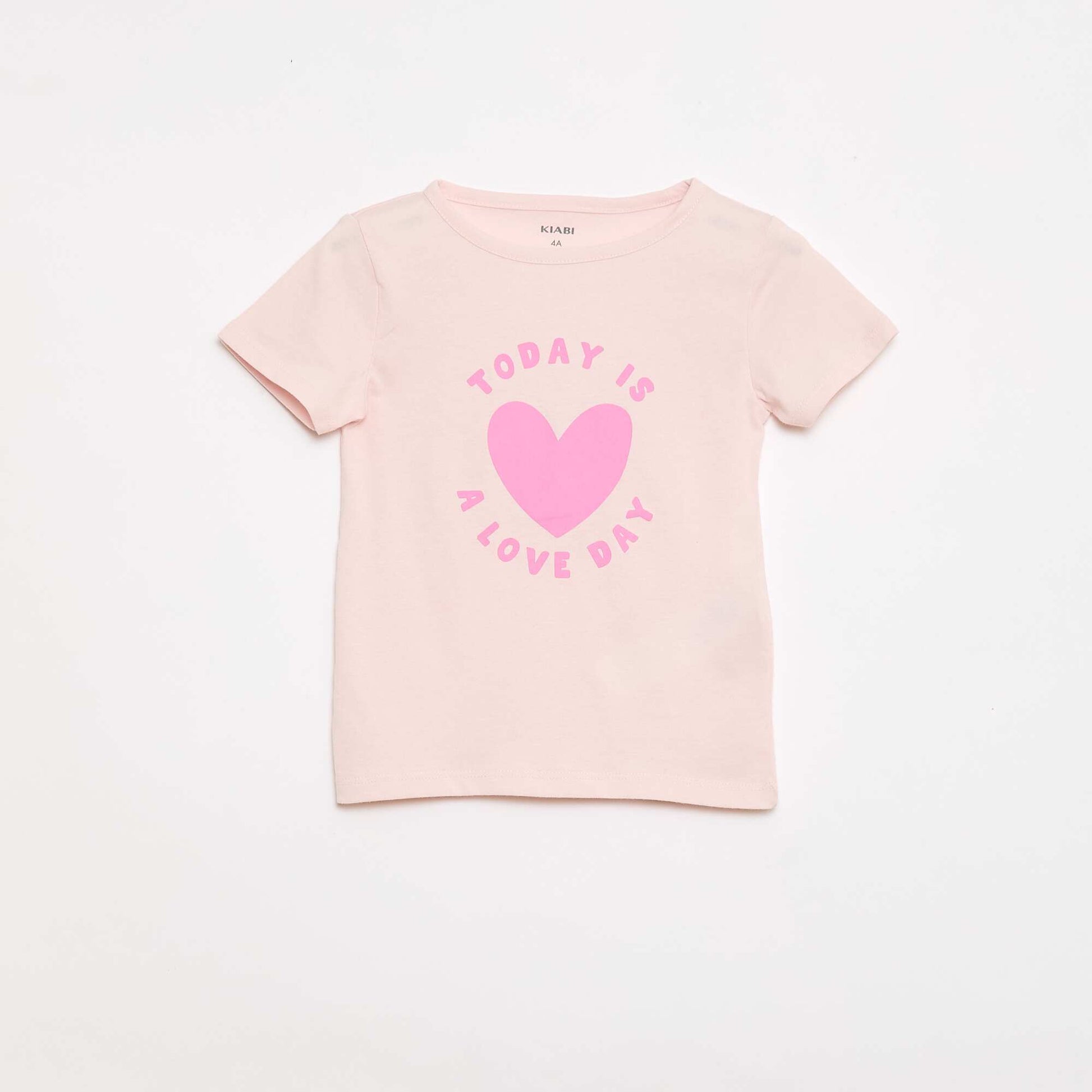 Conjunto de pijama camiseta + pantalón corto - 2 piezas ROSA