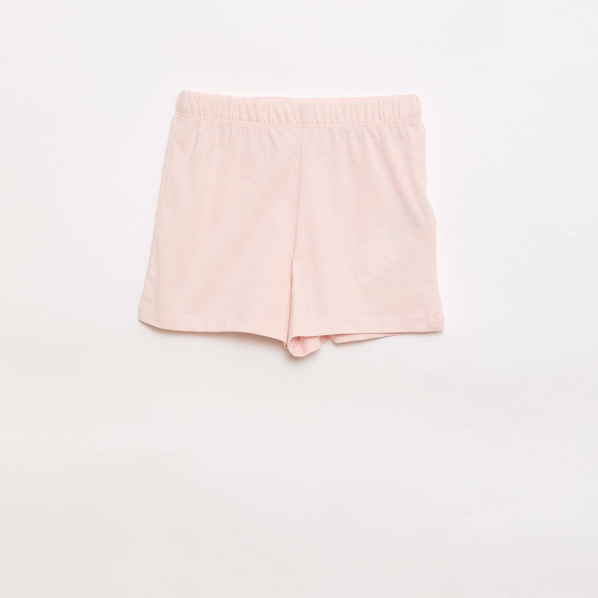 Conjunto de pijama camiseta + pantalón corto - 2 piezas ROSA