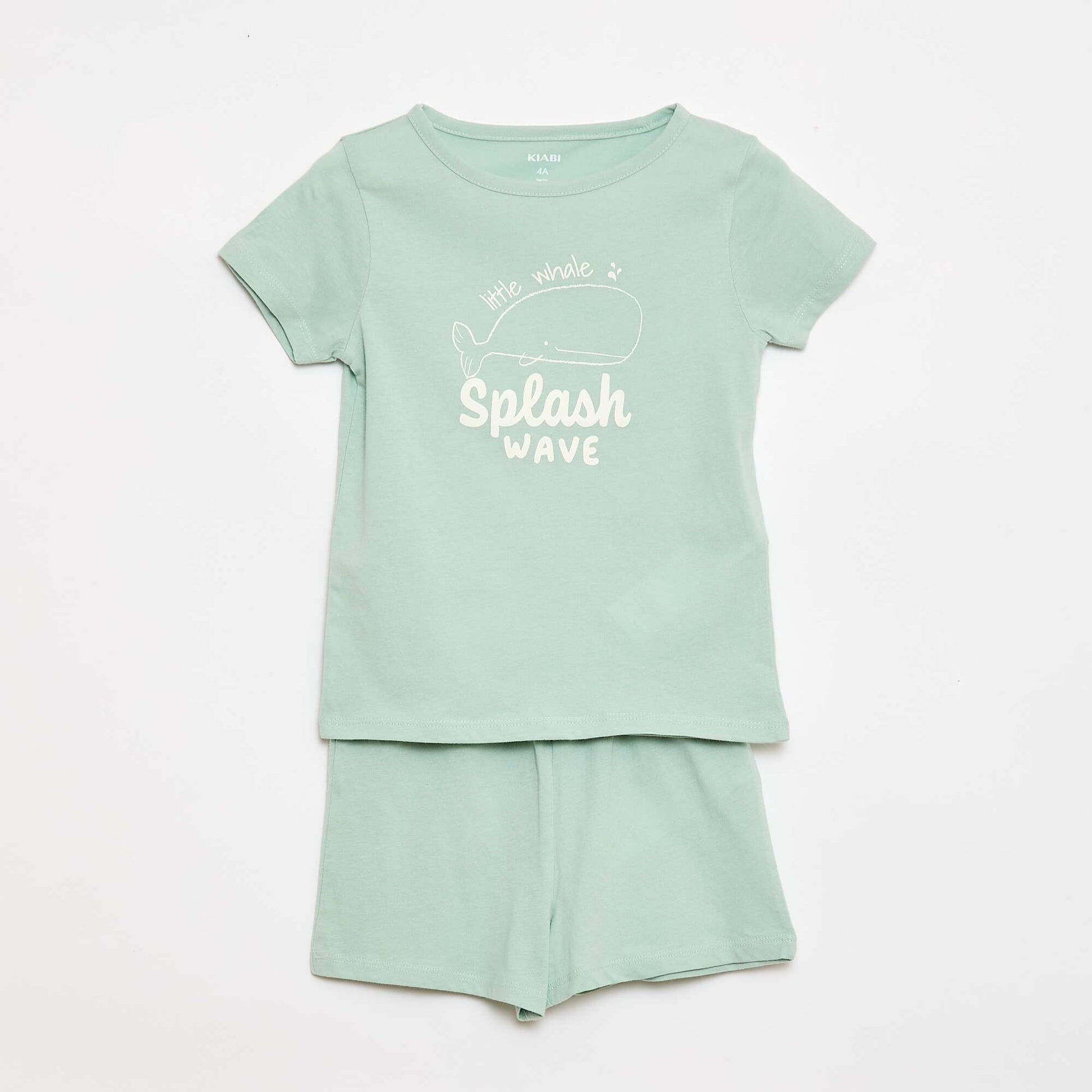 Conjunto de pijama camiseta + pantalón corto - 2 piezas AZUL