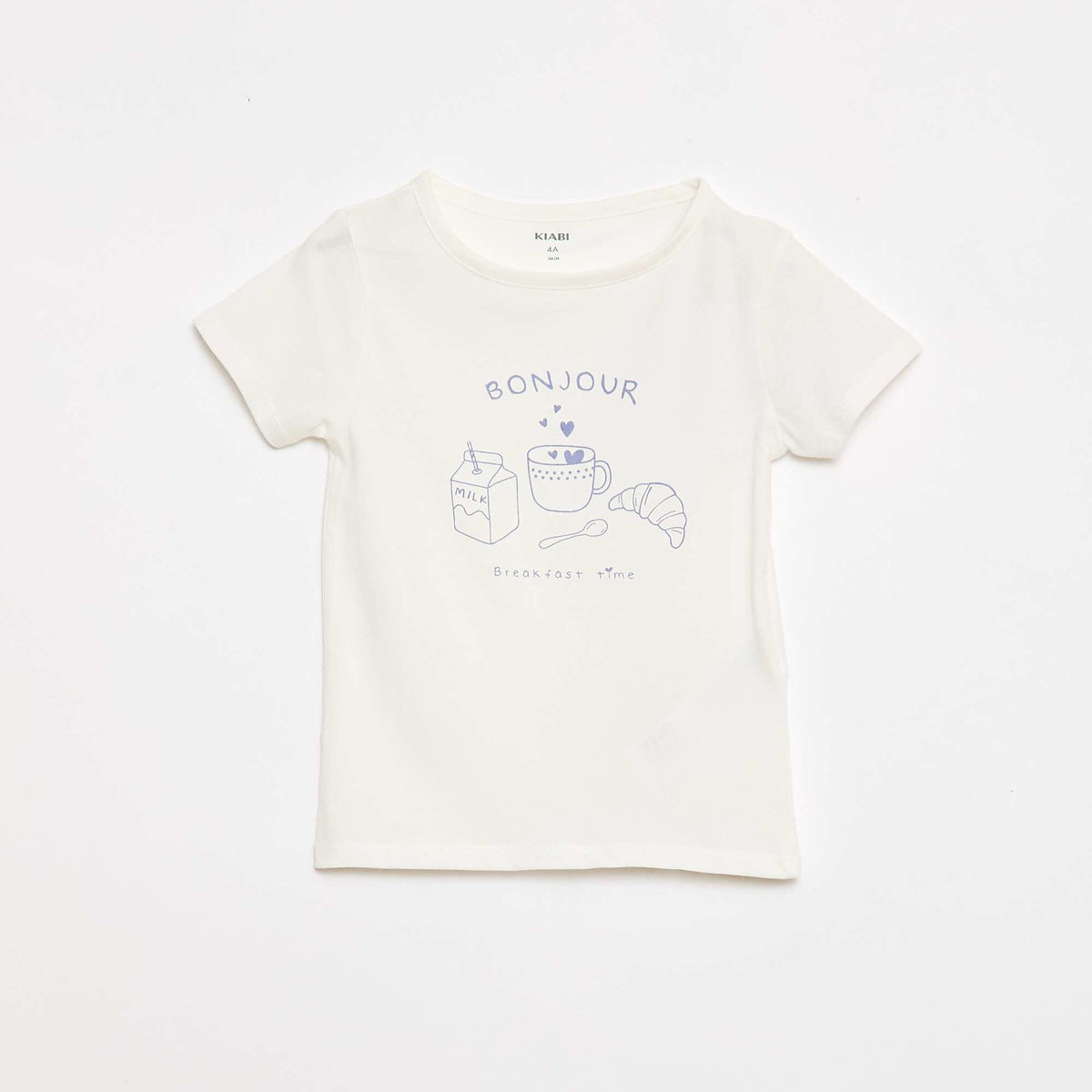 Conjunto de pijama camiseta + pantalón corto - 2 piezas BLANCO