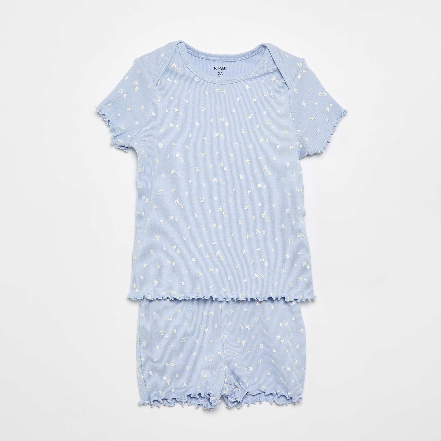 Conjunto de pijama corto camiseta + pantalón corto - 2 piezas AZUL