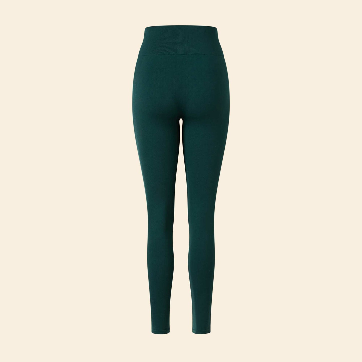 Legging deportivo en canalé sin costuras VERDE