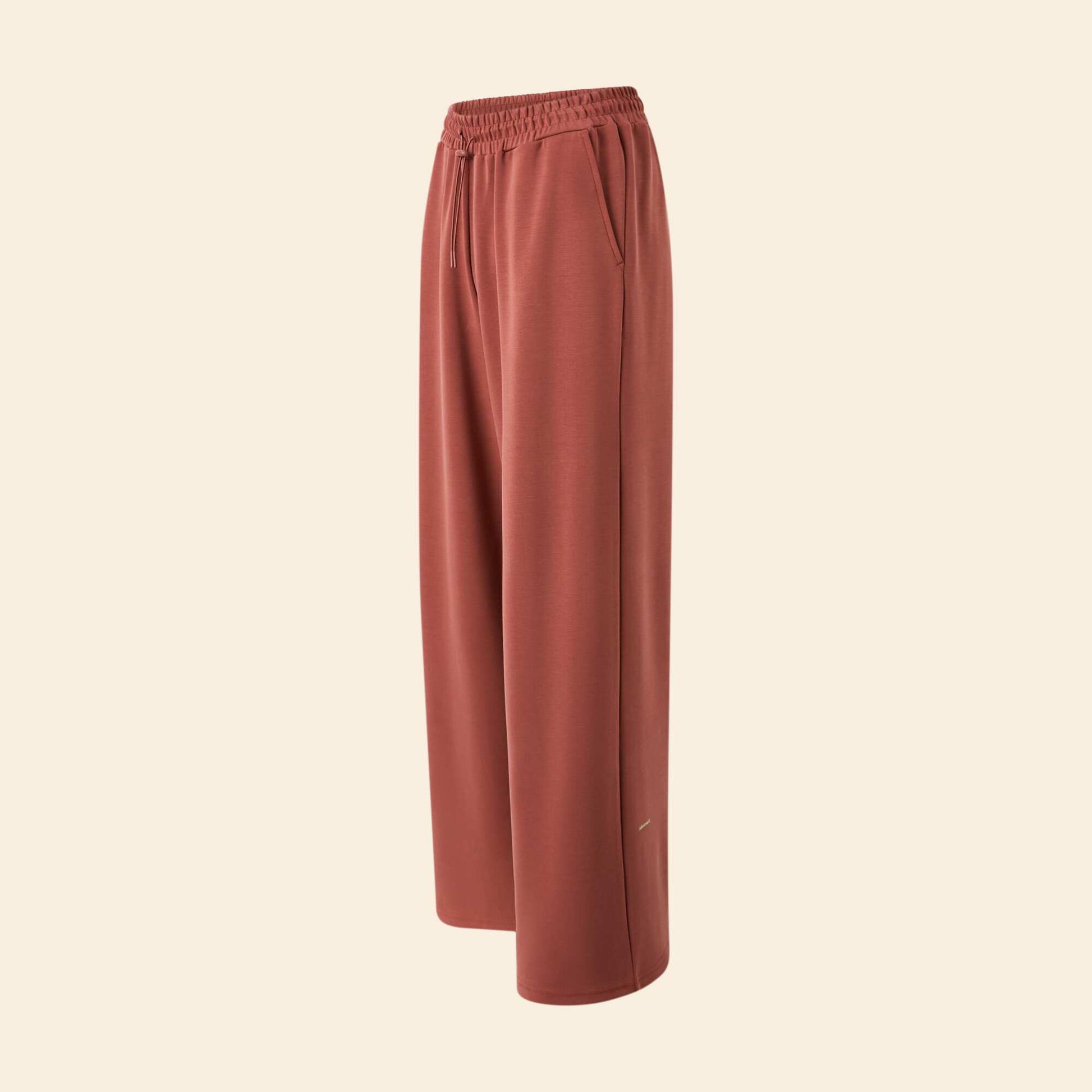 Jogging deportivo wide leg MARRON