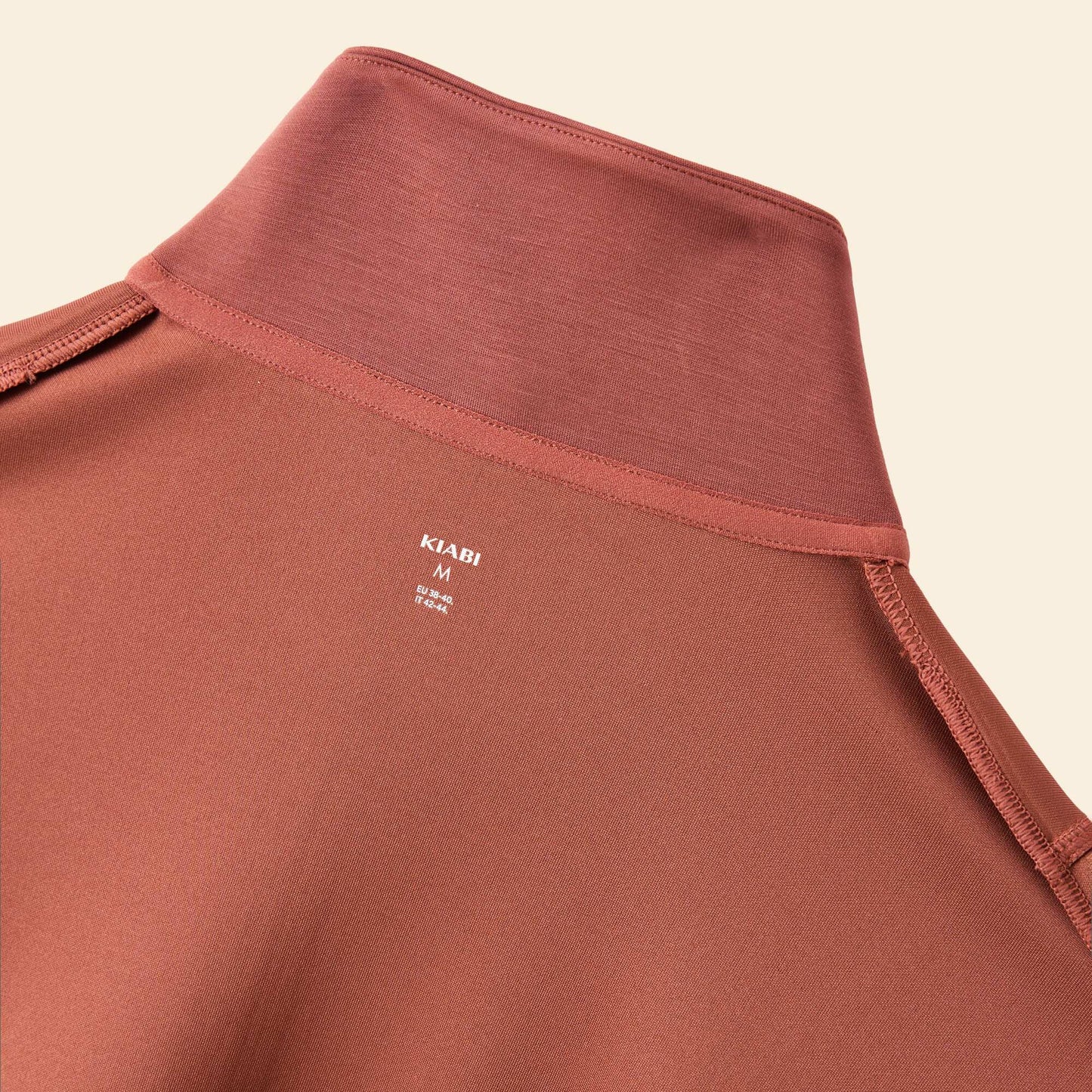 Chaqueta deportiva con cuello camionero MARRON
