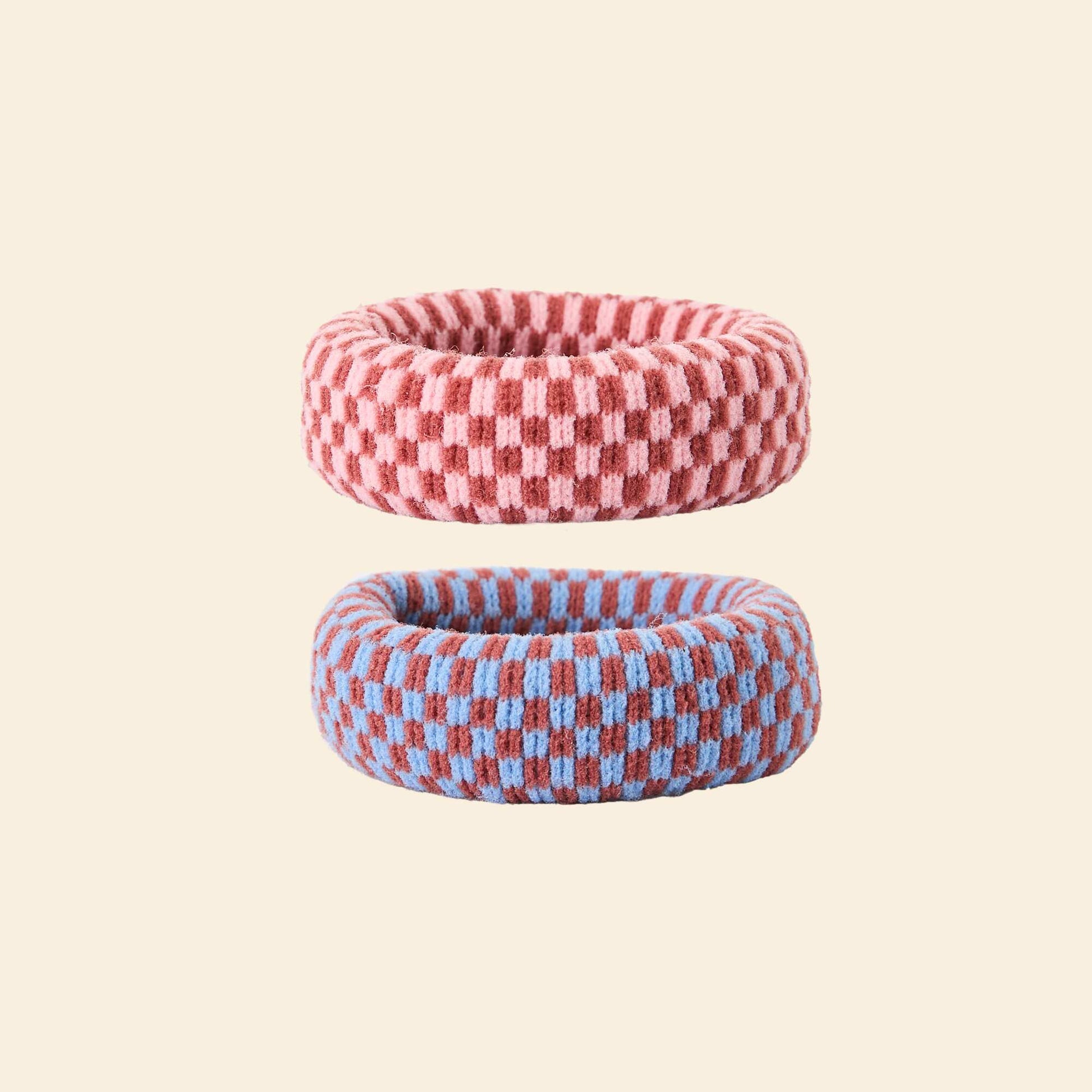 Pack de 2 gomas para el pelo MARRON