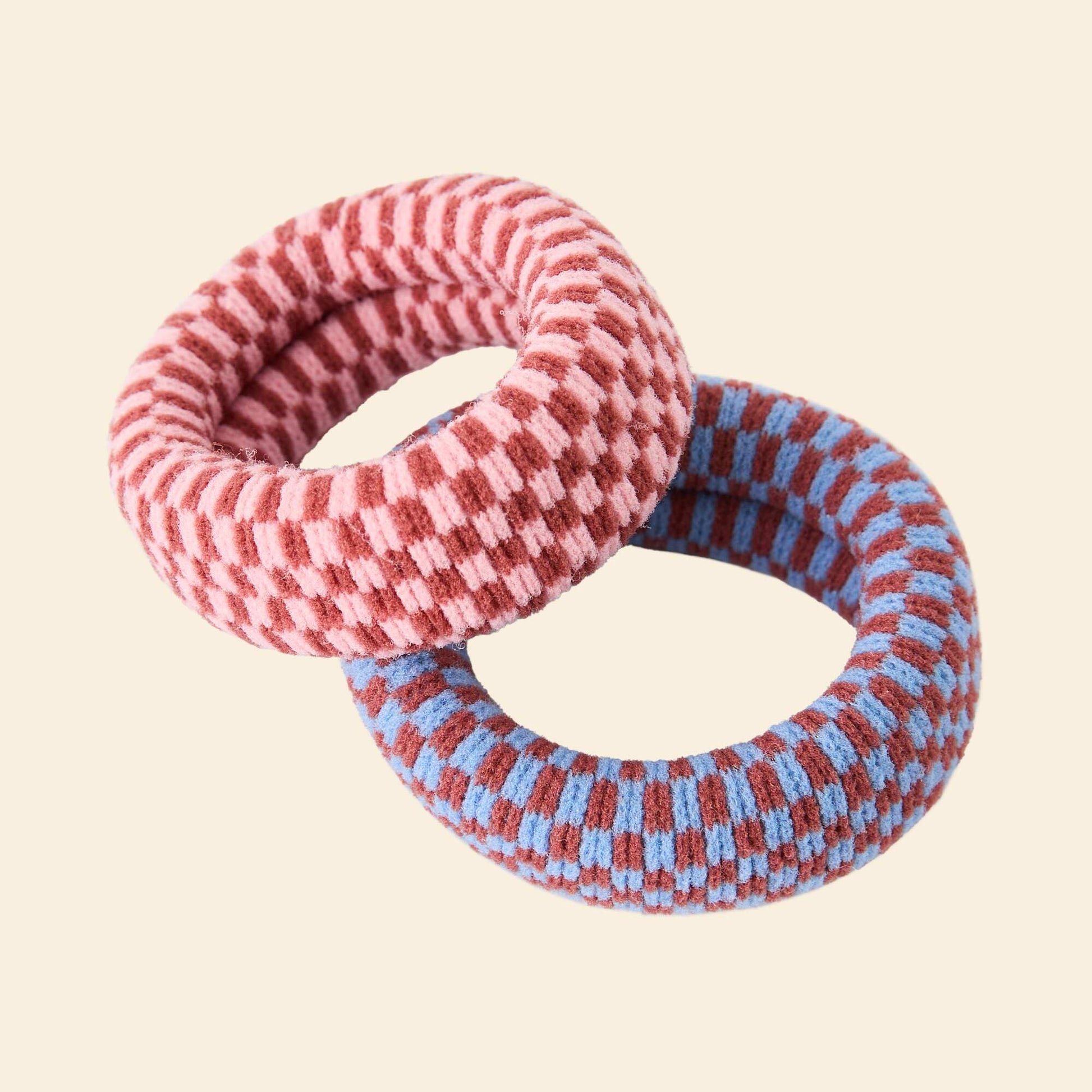 Pack de 2 gomas para el pelo MARRON