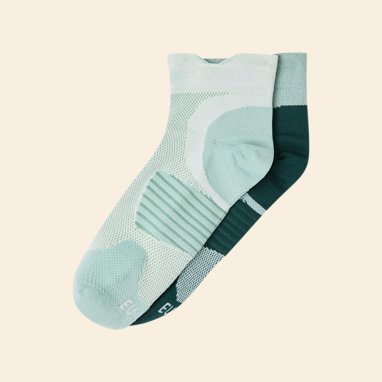 Pack de 2 pares de medias altos compresivos lisos VERDE