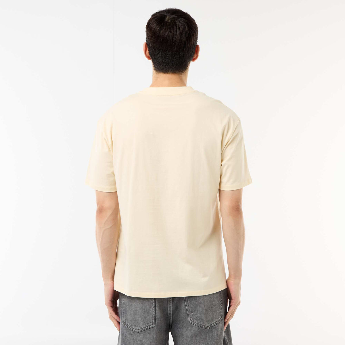 Camiseta lisa confort fit / oversize BEIGE
