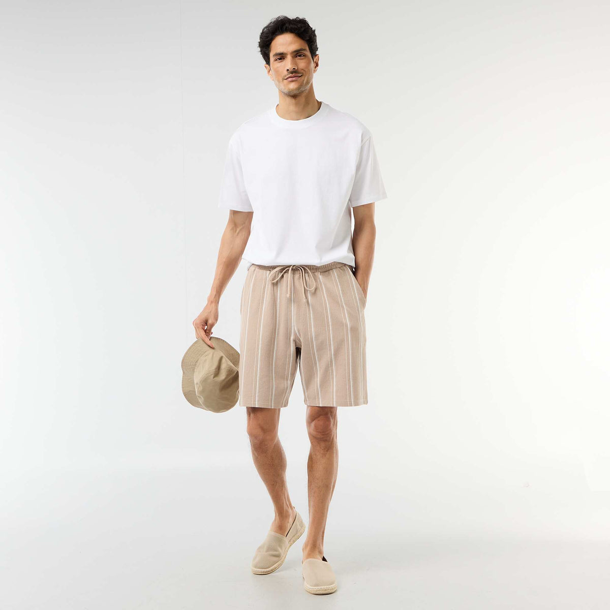 Camiseta lisa confort fit / oversize BLANCO