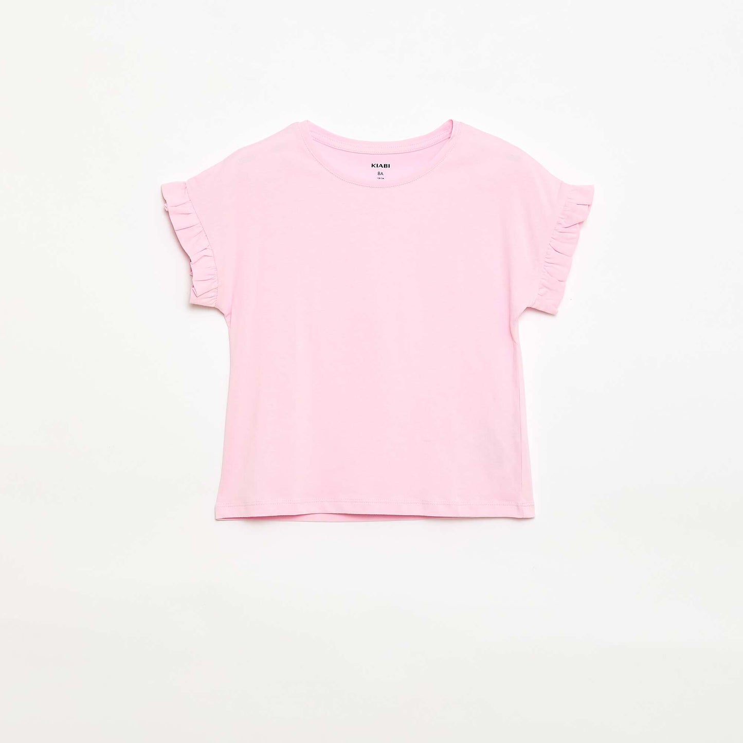 Camiseta con mangas con volantes ROSA