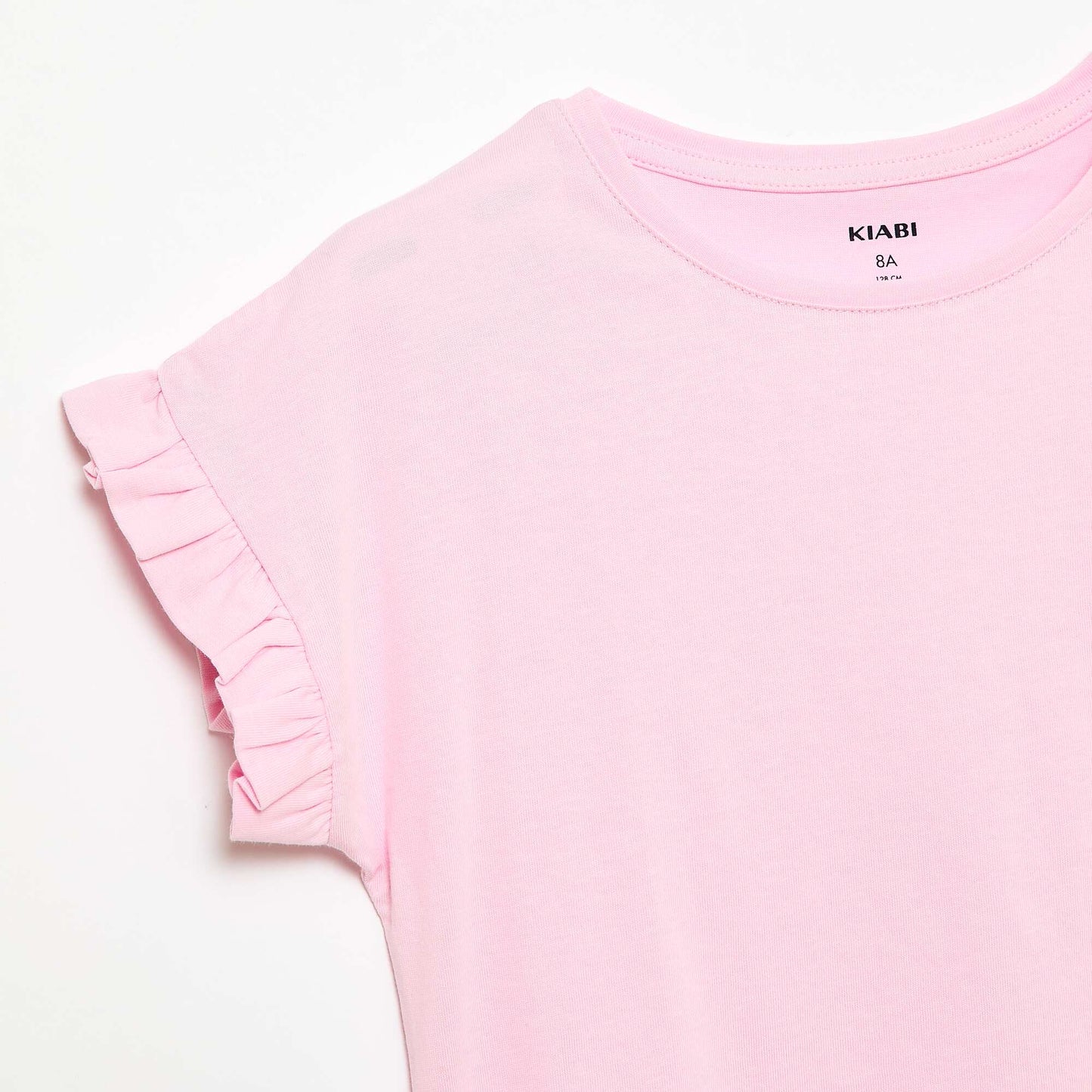 Camiseta con mangas con volantes ROSA