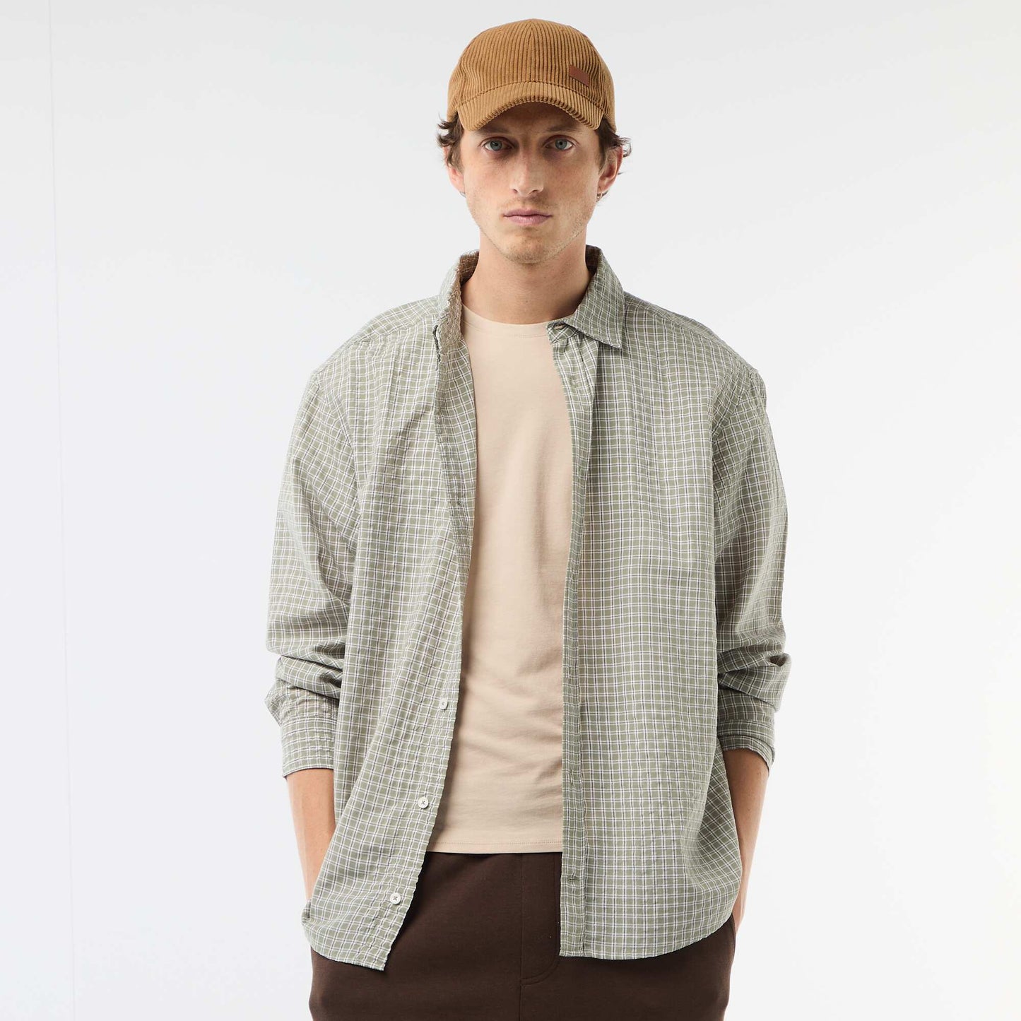 Camisa de cuadros KAKI