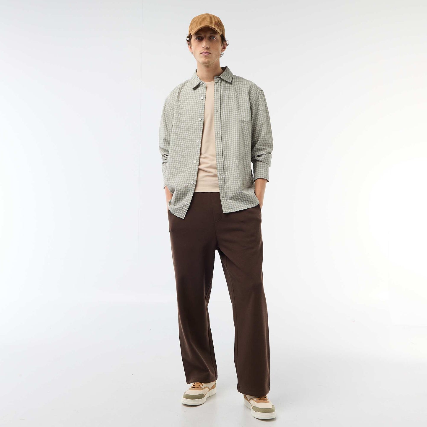 Camisa de cuadros KAKI