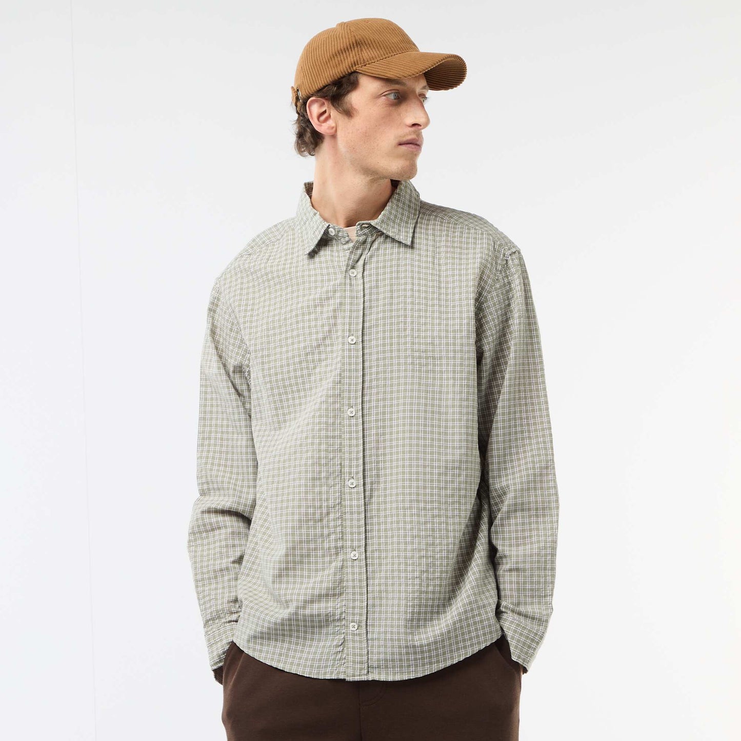 Camisa de cuadros KAKI