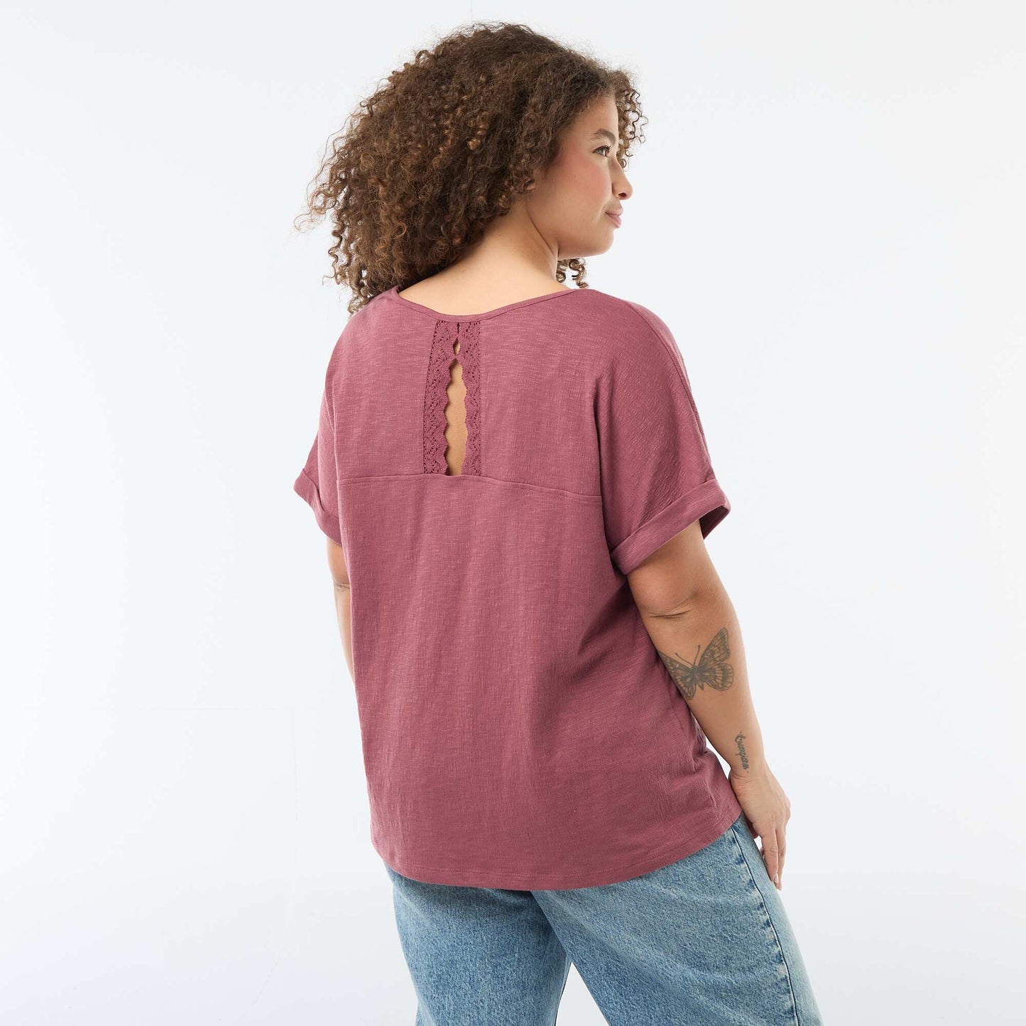 Camiseta de tejido crepé ROSA