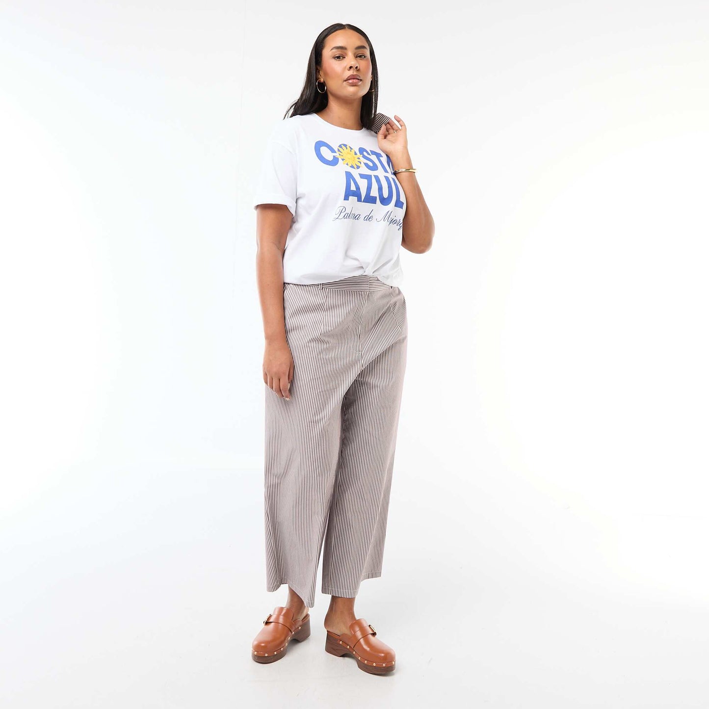 Camiseta corte oversize de manga corta BLANCO