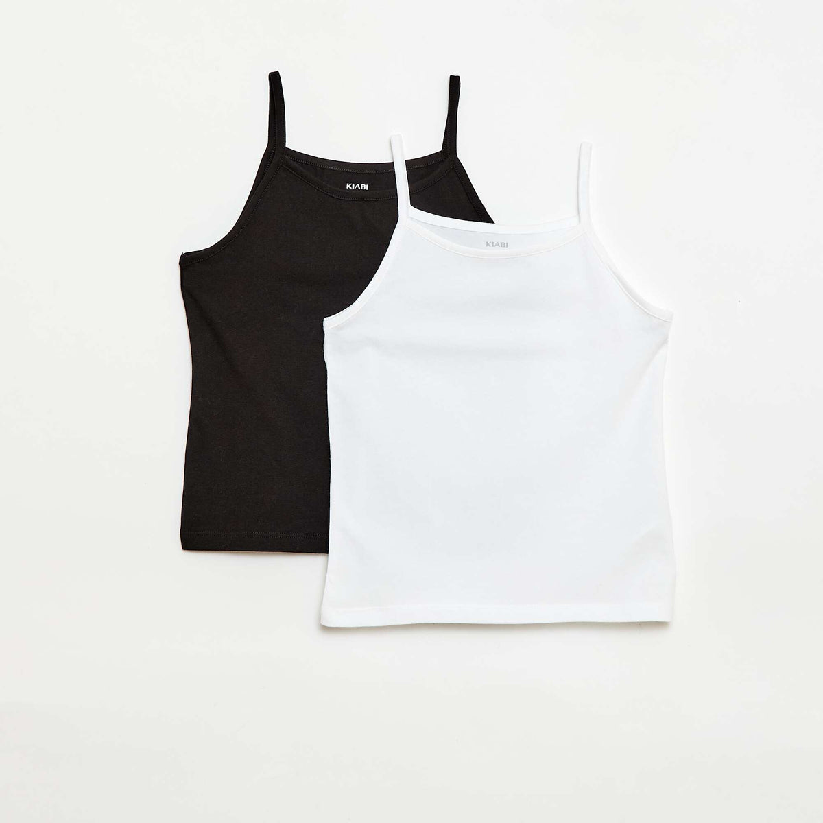 Pack de 2 camisetas sin mangas NEGRO